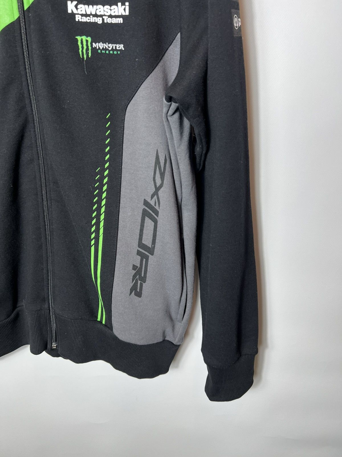 Vintage Kawasaki Racing Team Black Monster Energy Ninja Track Jacket Size US L / EU 52-54 / 3 - 5 Thumbnail