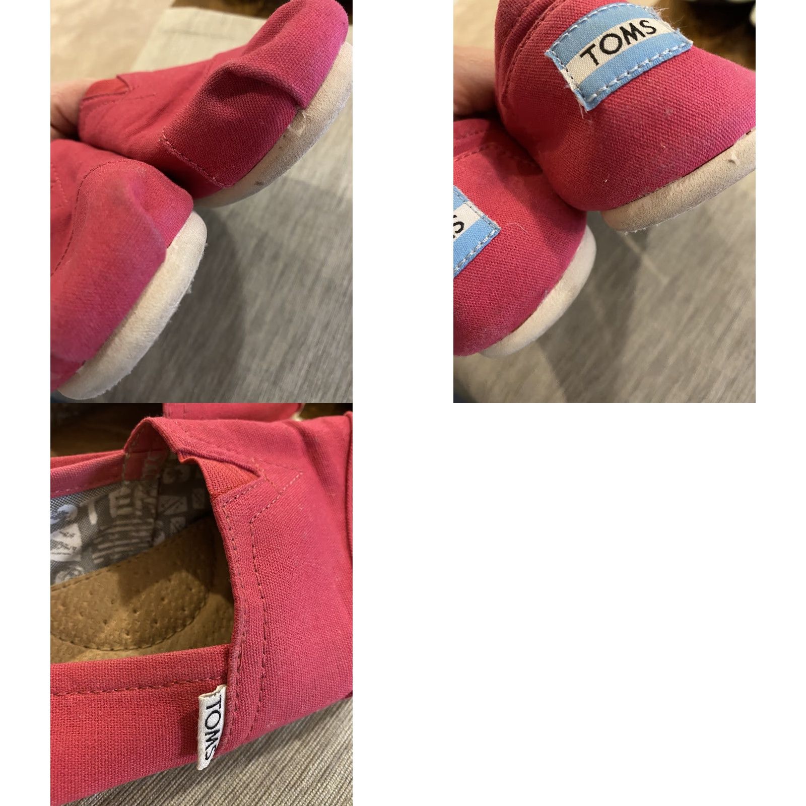 Toms 9 Womens Toms Classic Flat Pink Canvas Slip On Size US 9 / IT 39 - 8 Thumbnail