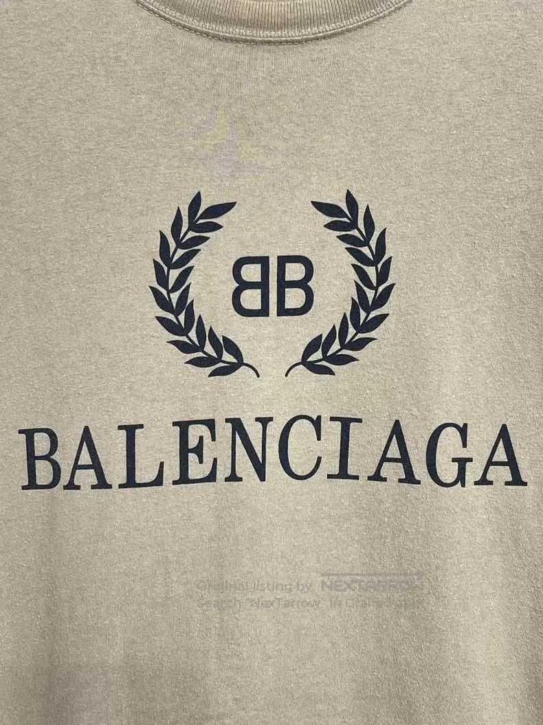 Balenciaga Balenciaga Light Beige Wheat Pattern Short Sleeve Size US L / EU 52-54 / 3 - 3 Thumbnail