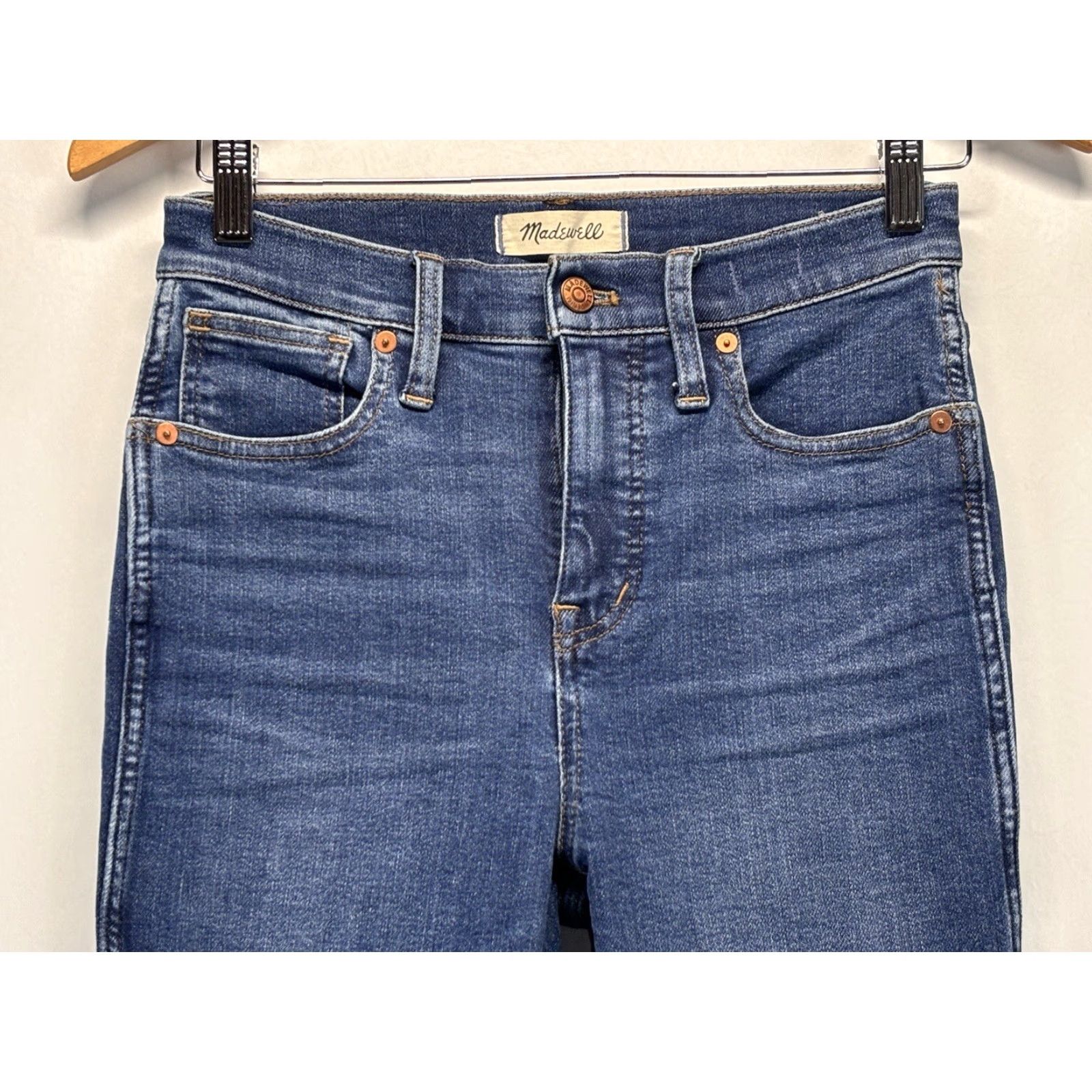 Madewell Madewell Jeans Skinny 10” High Rise Sz 26 Women’s Blue - Regular Size, Women, 26, Pre-owned Size 26" / US 2 / IT 38 - 2 Thumbnail