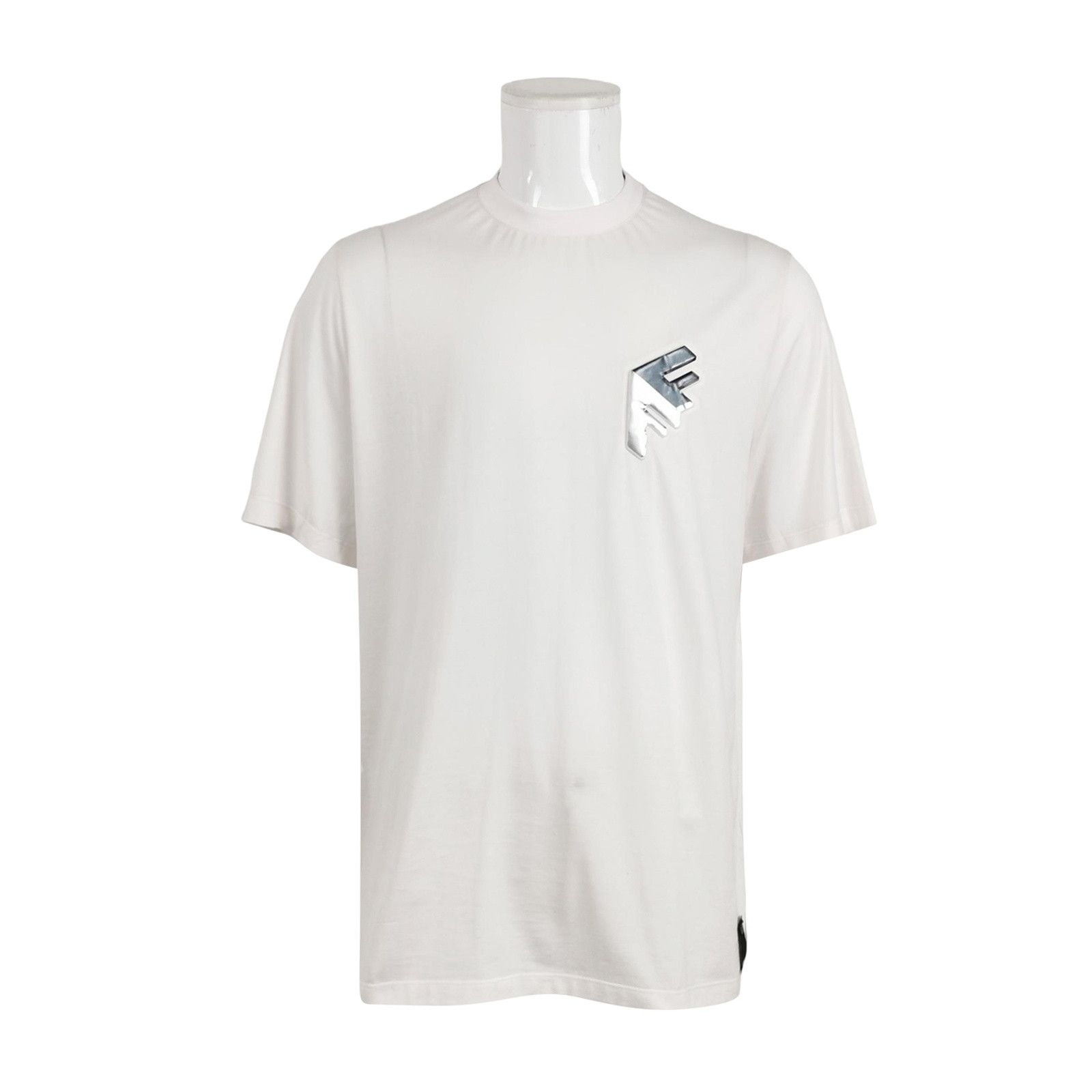 Fendi Fendi Silver 3D Logo T-Shirt S Size US S / EU 44-46 / 1 - 1 Thumbnail