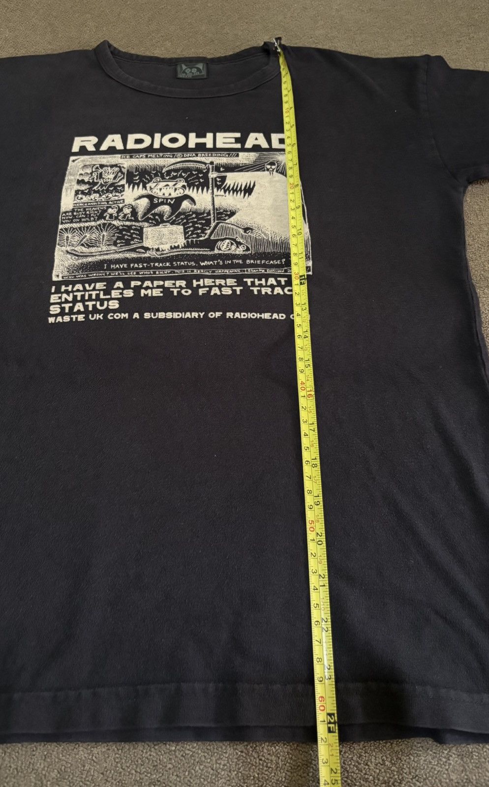 Band Tees Vtg Radiohead Fast Track Pyramid Song,Oasis,Britpop Size US M / EU 48-50 / 2 - 10 Thumbnail