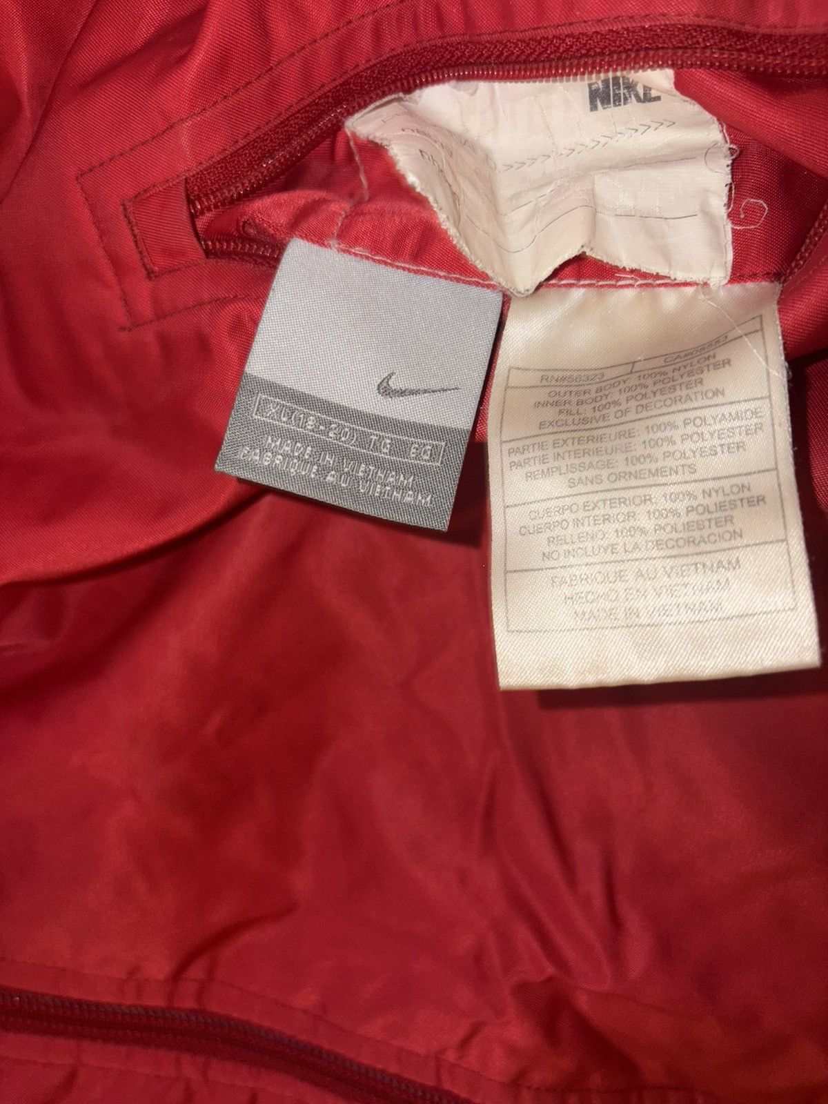 Nike Y2K Nike Reversible Puffer (Red Puffer/Grey Fleece) Size US XL / EU 56 / 4 - 6 Thumbnail