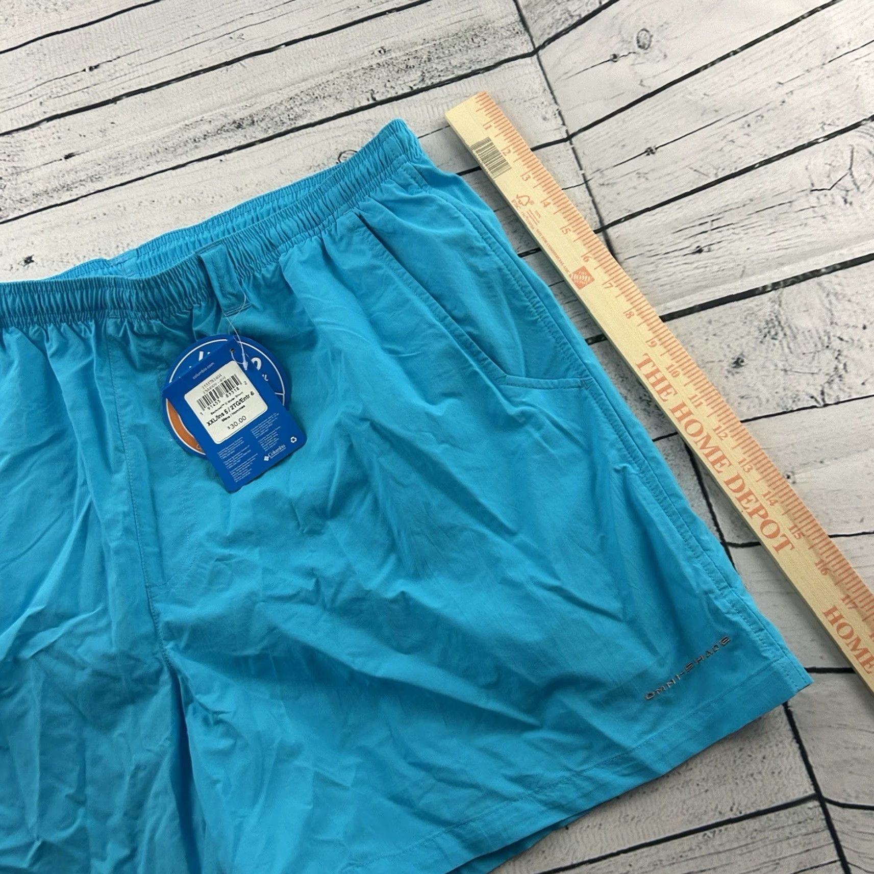 Vintage Columbia PFG Lined Omni-Shade Backcast III Water Short Men's 2XL Blue Size US 39 - 5 Thumbnail