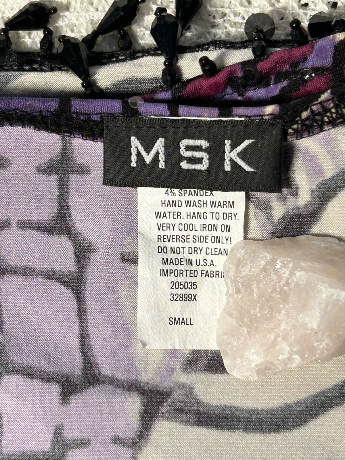 Other vintage MSK 2000s whimsy purple print top Size S / US 4 / IT 40 - 7 Thumbnail