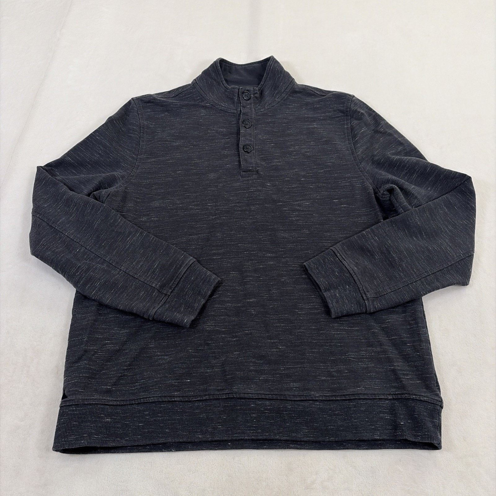 UNTUCKit UNTUCKit 1/4 Button Knit Pullover Sweater Men’s Size XL Gray Size US XL / EU 56 / 4 - 1 Thumbnail