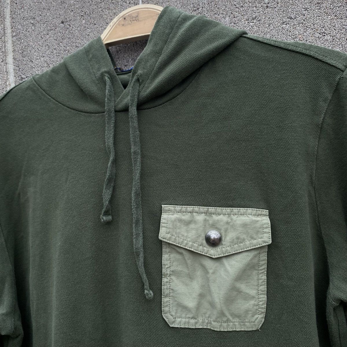 Polo Ralph Lauren Polo Ralph Lauren Hoodie Mens Large Olive Green Pullover Size US L / EU 52-54 / 3 - 2 Thumbnail