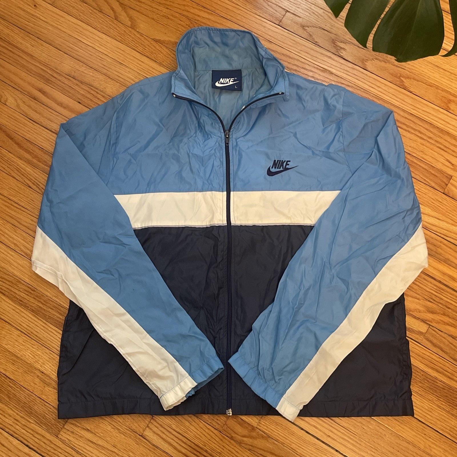 80s NIKE nylon jacket Vintage 80s Navy Nike 80s Windbreaker Jacket