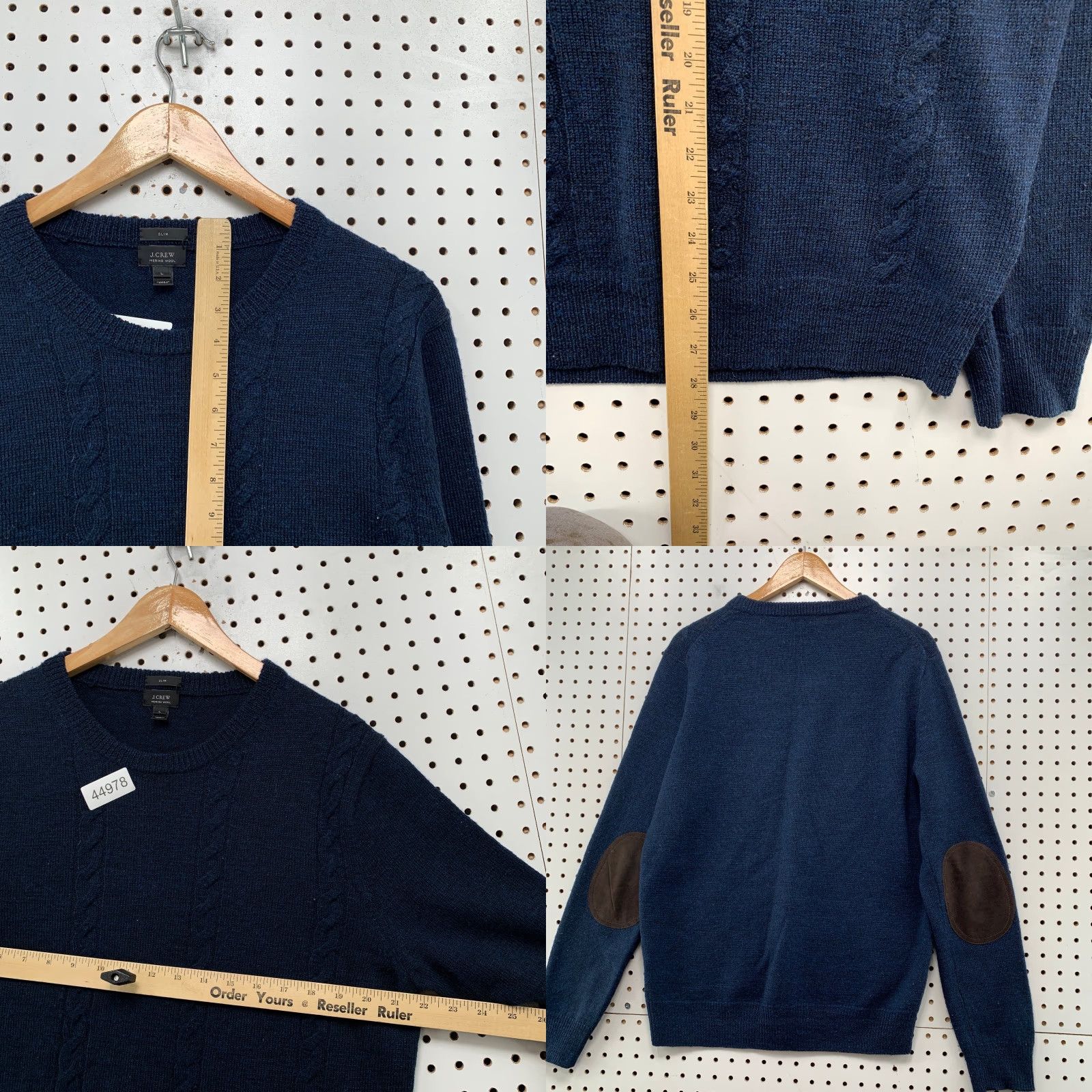 J.Crew JCrew Wool Sweater Men Large Navy Blue Slim 100% Merino Crewneck Business School Shirt Mens L Navy Wool Crewneck Pullover Winter Fall Spring 90s? Size US L / EU 52-54 / 3 - 8 Thumbnail