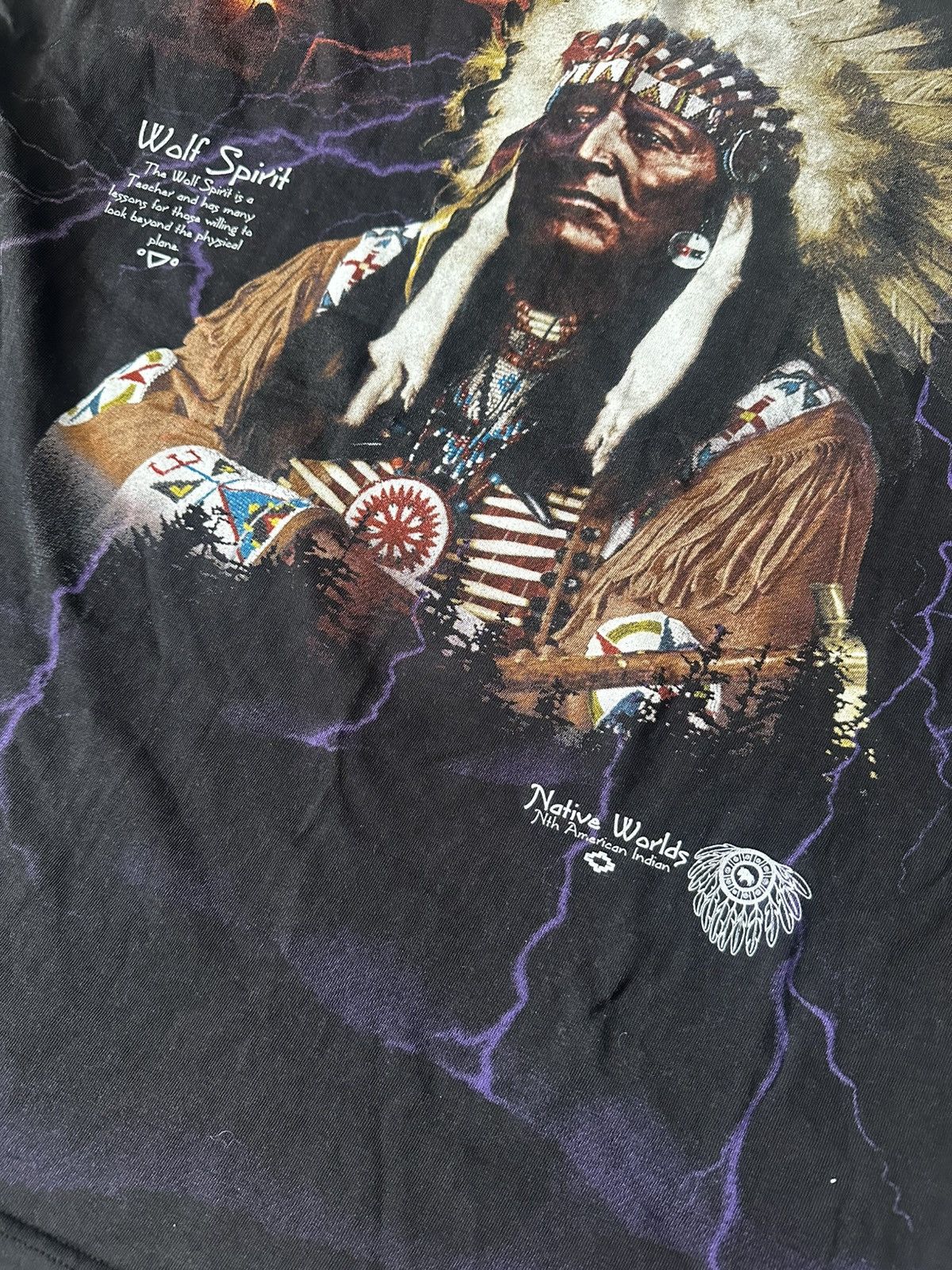 Other Vintage 1990s Native American Indian T-Shirt Size US XL / EU 56 / 4 - 3 Thumbnail