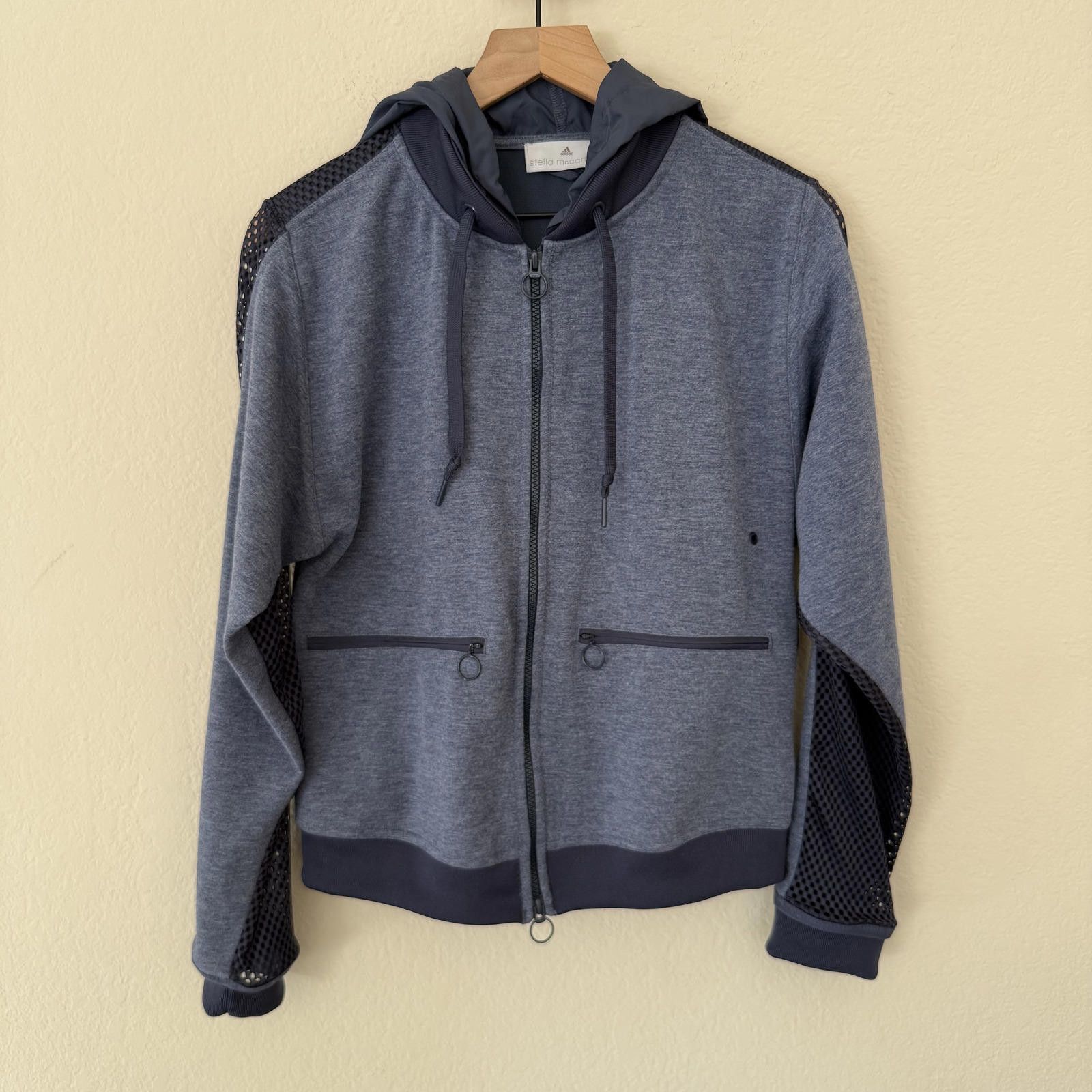 Adidas Adidas Jacket Women's S Navy Stella McCartney Zip Hoodie Size S / US 4 / IT 40 - 2 Thumbnail