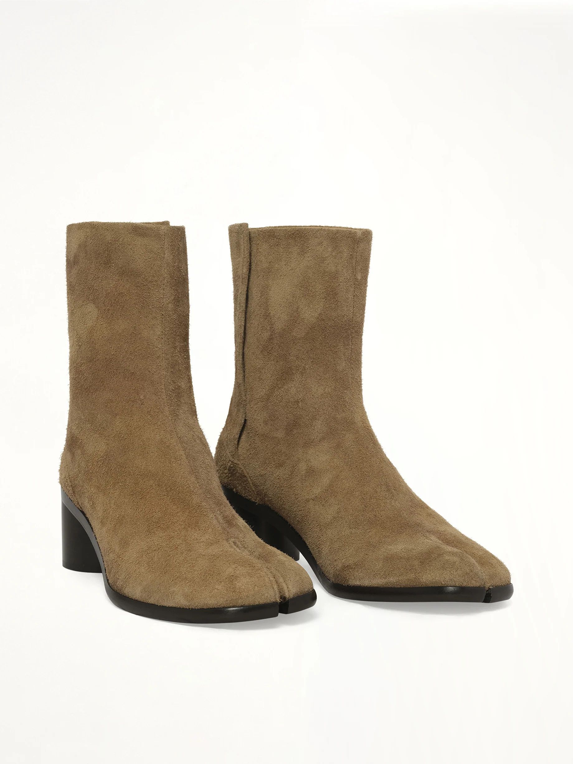 Maison Margiela os11x0326 Tabi Ankle Boots in Brown Size US 8 / EU 41 - 2 Thumbnail