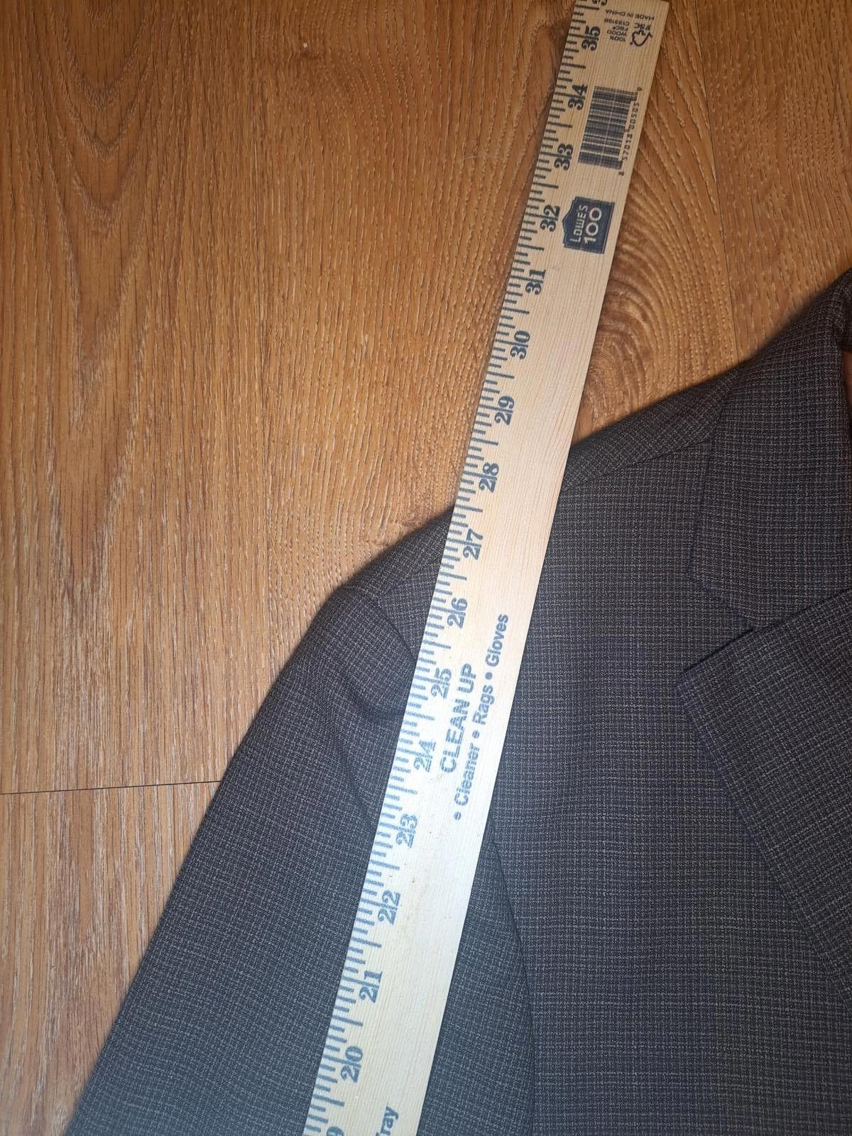 Hart Schaffner Marx Hart Schaffner Marx Sport Coat Mens 42L Brown Wool Nailhead Size 42L - 12 Thumbnail