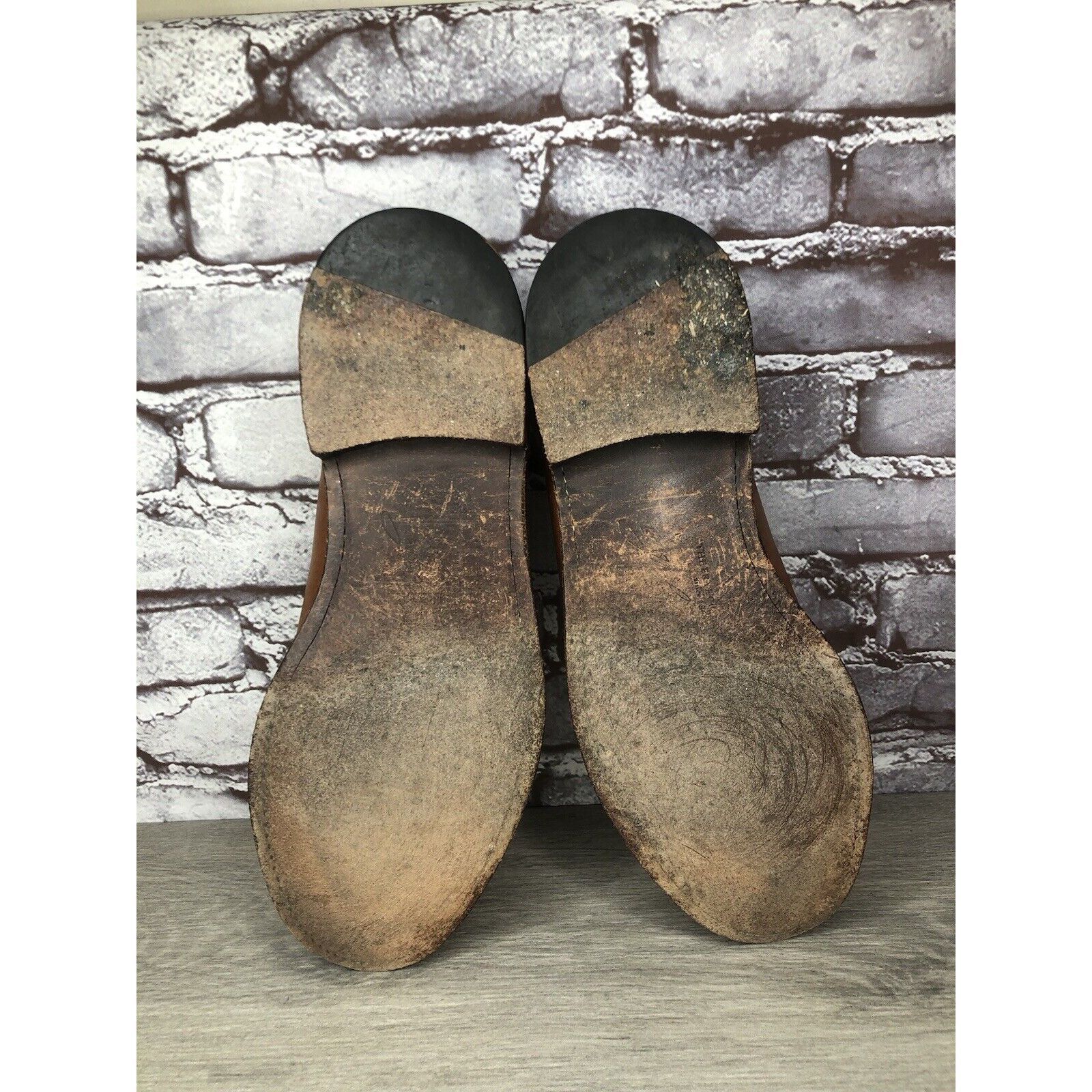 Frye The Frye Co. John A Frye Brown Leather Pebbled Oxfords Shoes Size US 11 / EU 44 - 13 Thumbnail