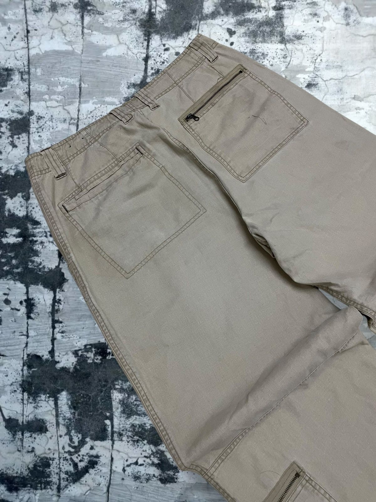 Japanese Brand Vintage 1990s Og Japan Designer OTB Tactical War Baggy Pant Size US 31 - 18 Thumbnail