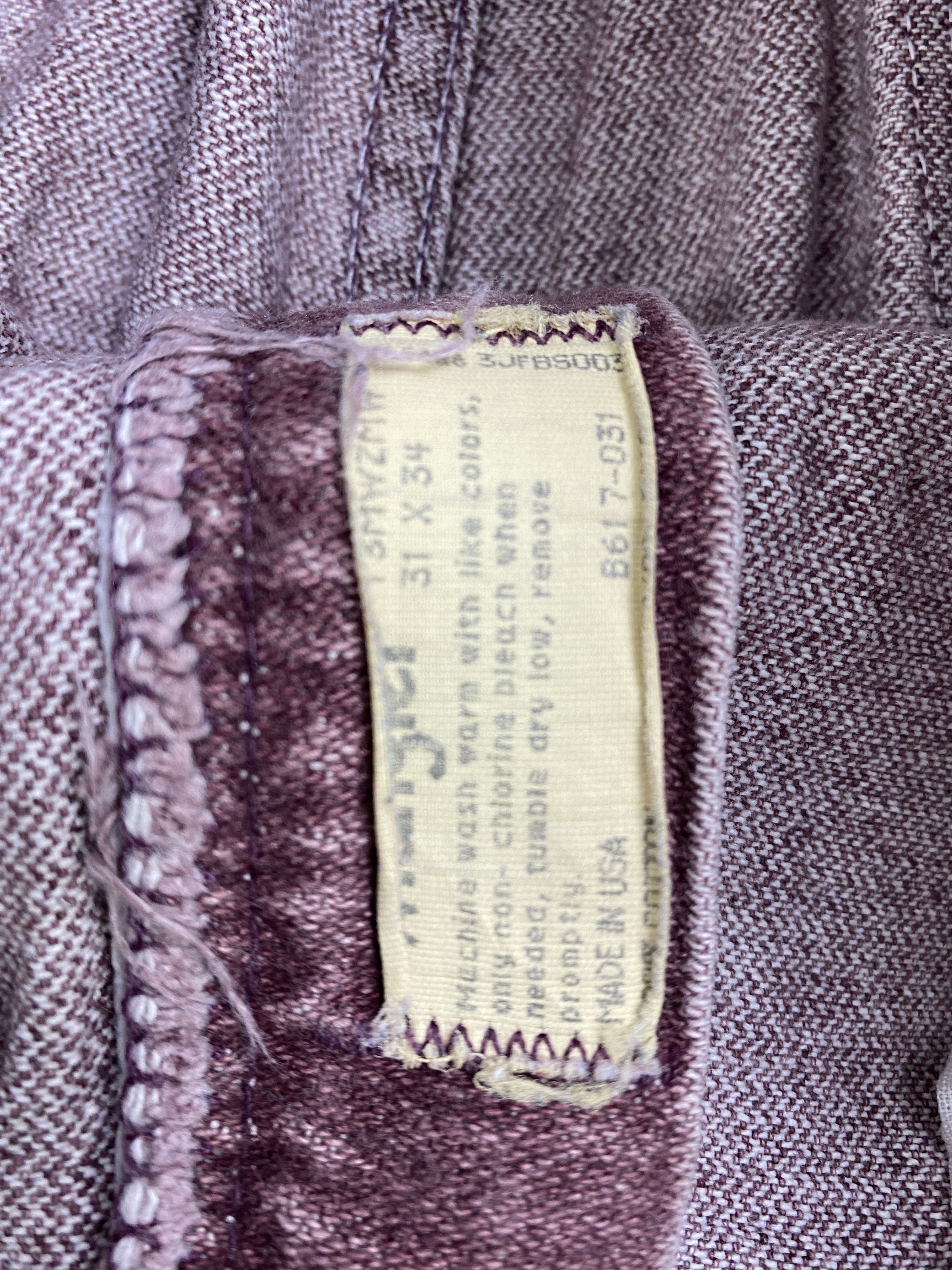 Vintage × Wrangler Vintage Wrangler Maroon Denim Jeans Size US 30 / EU 46 - 6 Thumbnail