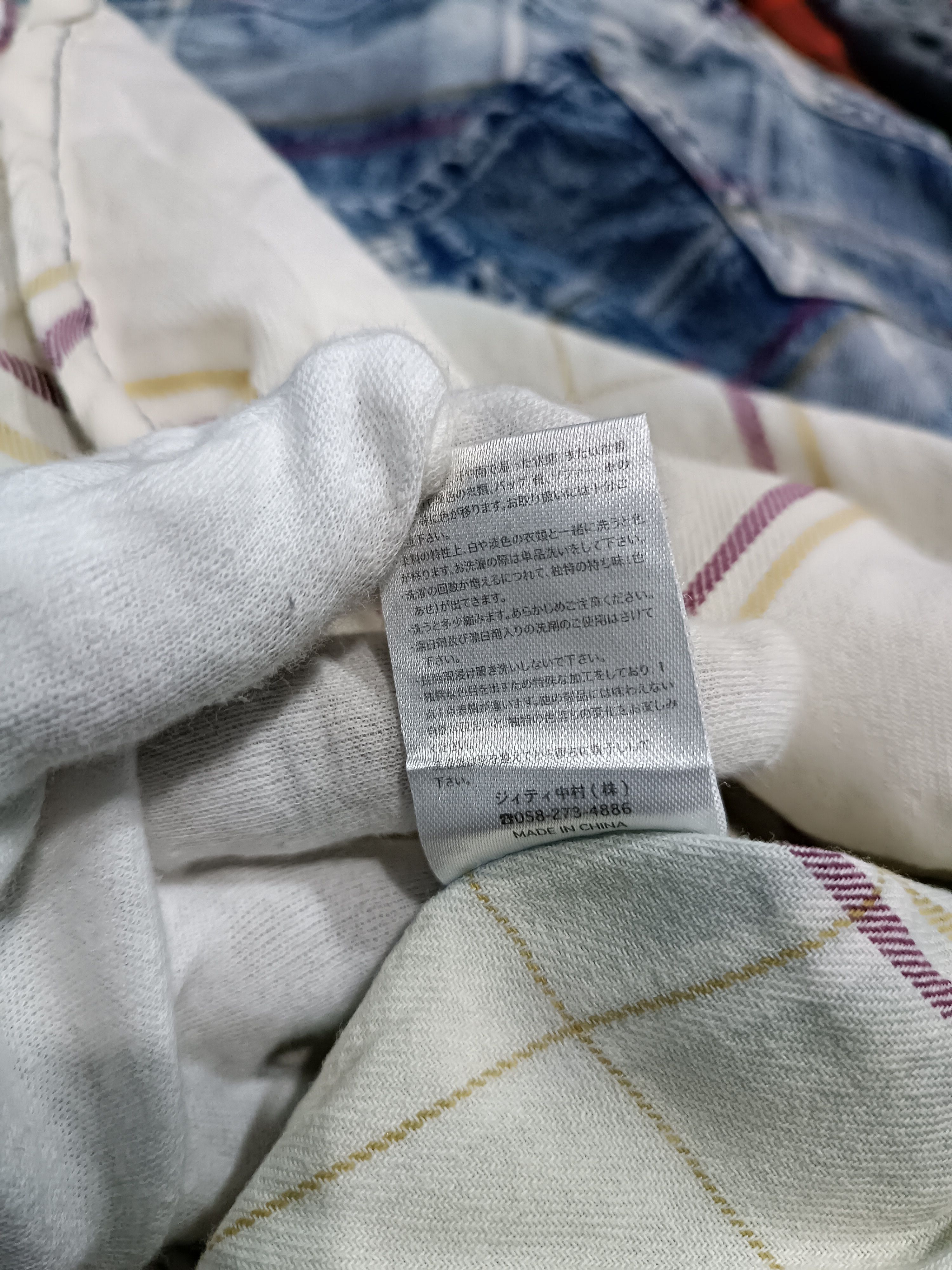 In The Attic × Japanese Brand In The Attic Indigo Dyed Gradient Check Long Sleeve Shirt Size US M / EU 48-50 / 2 - 8 Thumbnail