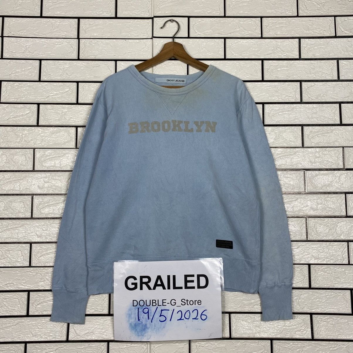 Japanese Brand Vintage Sweatshirt Dkny Striped Design Size US M / EU 48-50 / 2 - 1 Thumbnail
