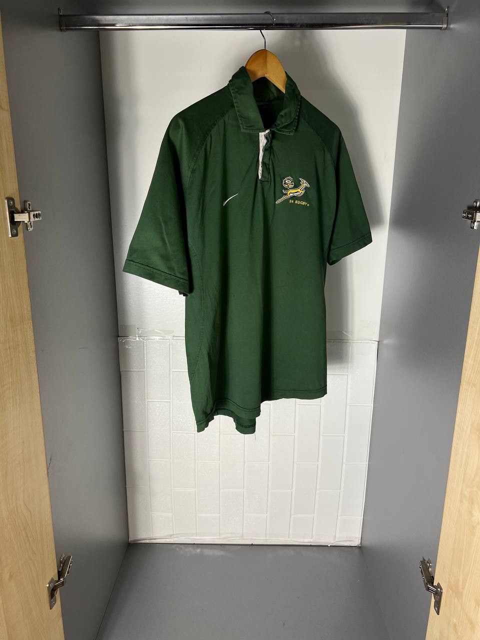Nike VINTAGE NIKE SOUTH AFRICA RETRO RUGBY JERSEY Y2K 90s BLOKE Size US L / EU 52-54 / 3 - 4 Thumbnail