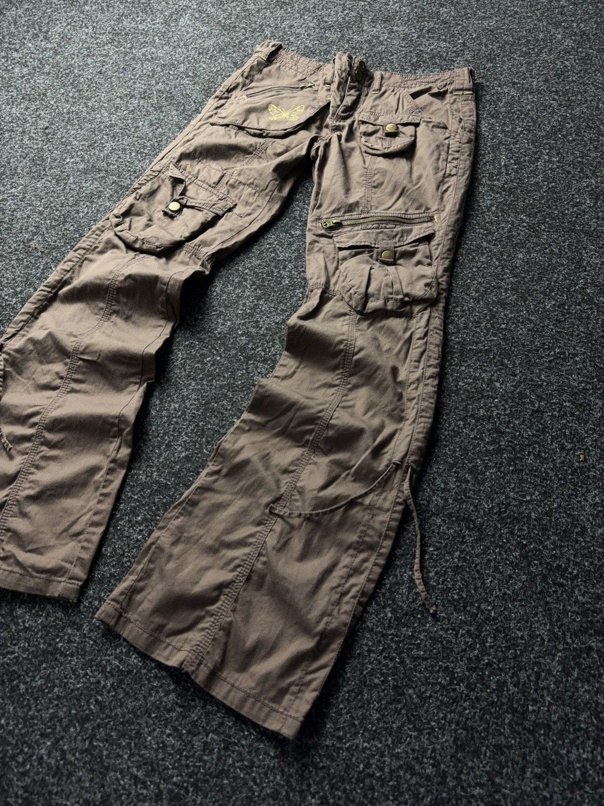 Japanese Brand × Vintage Vintage 90s Low Waist Flare Jeans Y2K Japanese Vibe Size 31" - 3 Thumbnail