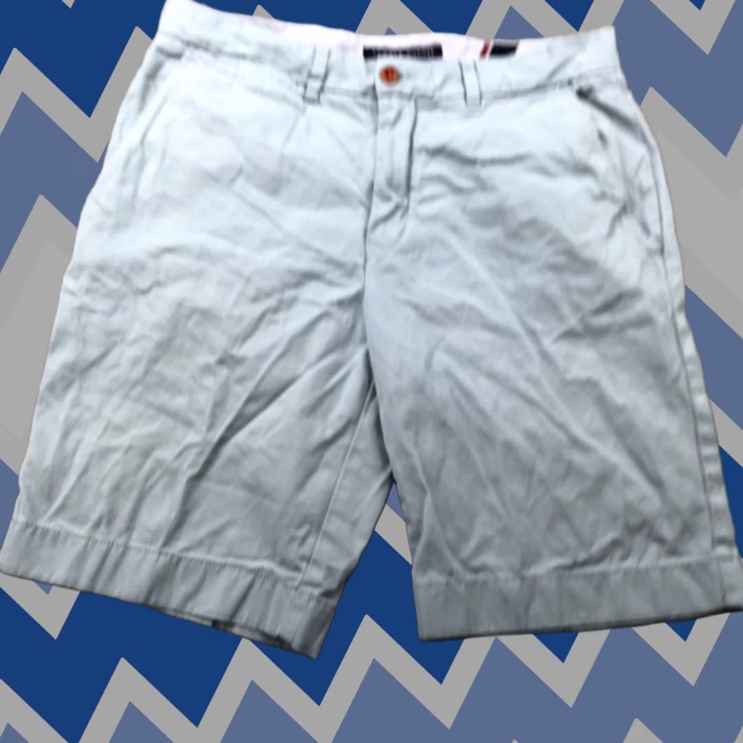 Tommy Hilfiger Shorts 32 Blue Classic Fit Casual Chino Summer Th Short Mens, Men's
