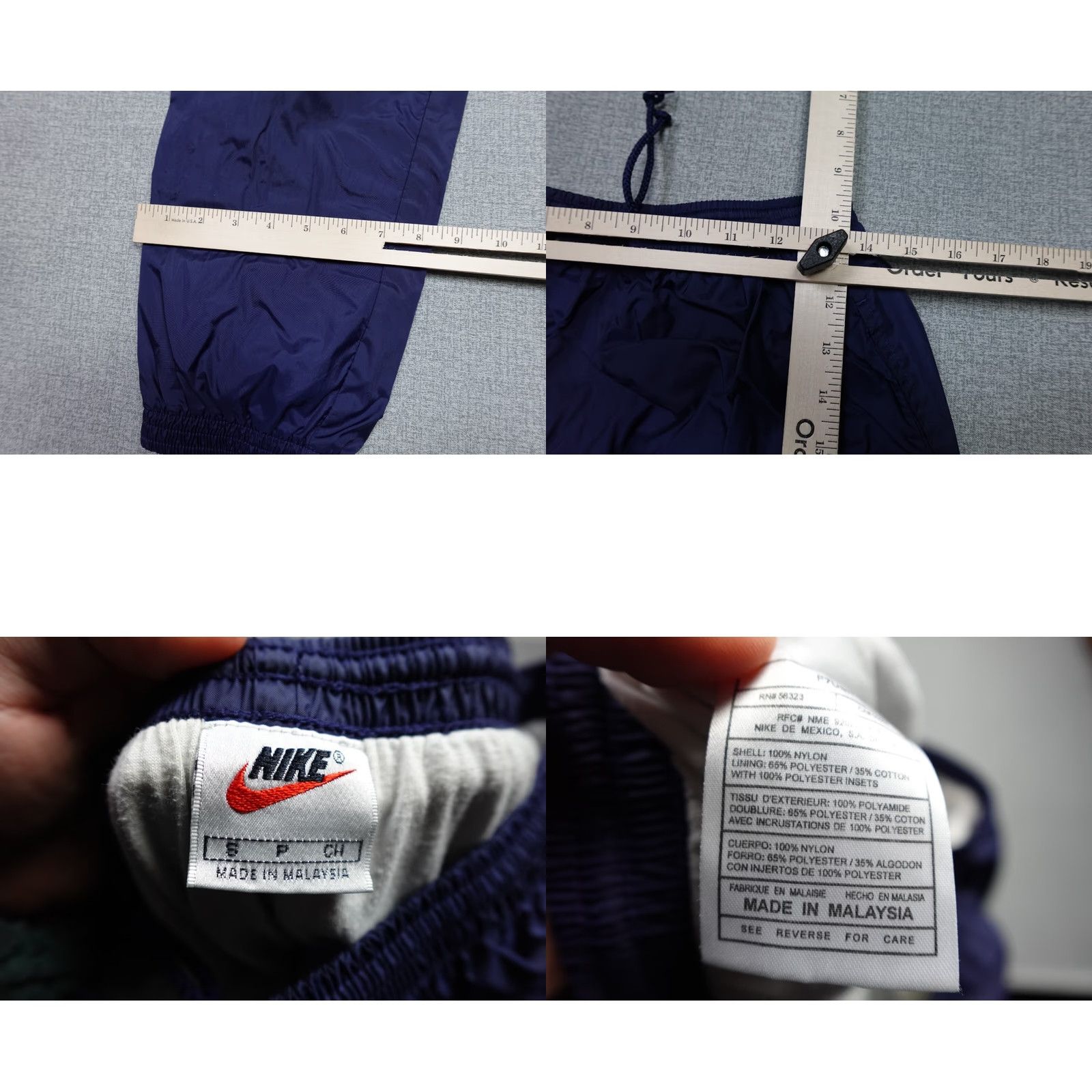 Nike VINTAGE Nike Pants Mens Small Blue Sweatpants Tapered Fit Baggy Swishy MC Hammer Size US 28 / EU 44 - 8 Thumbnail