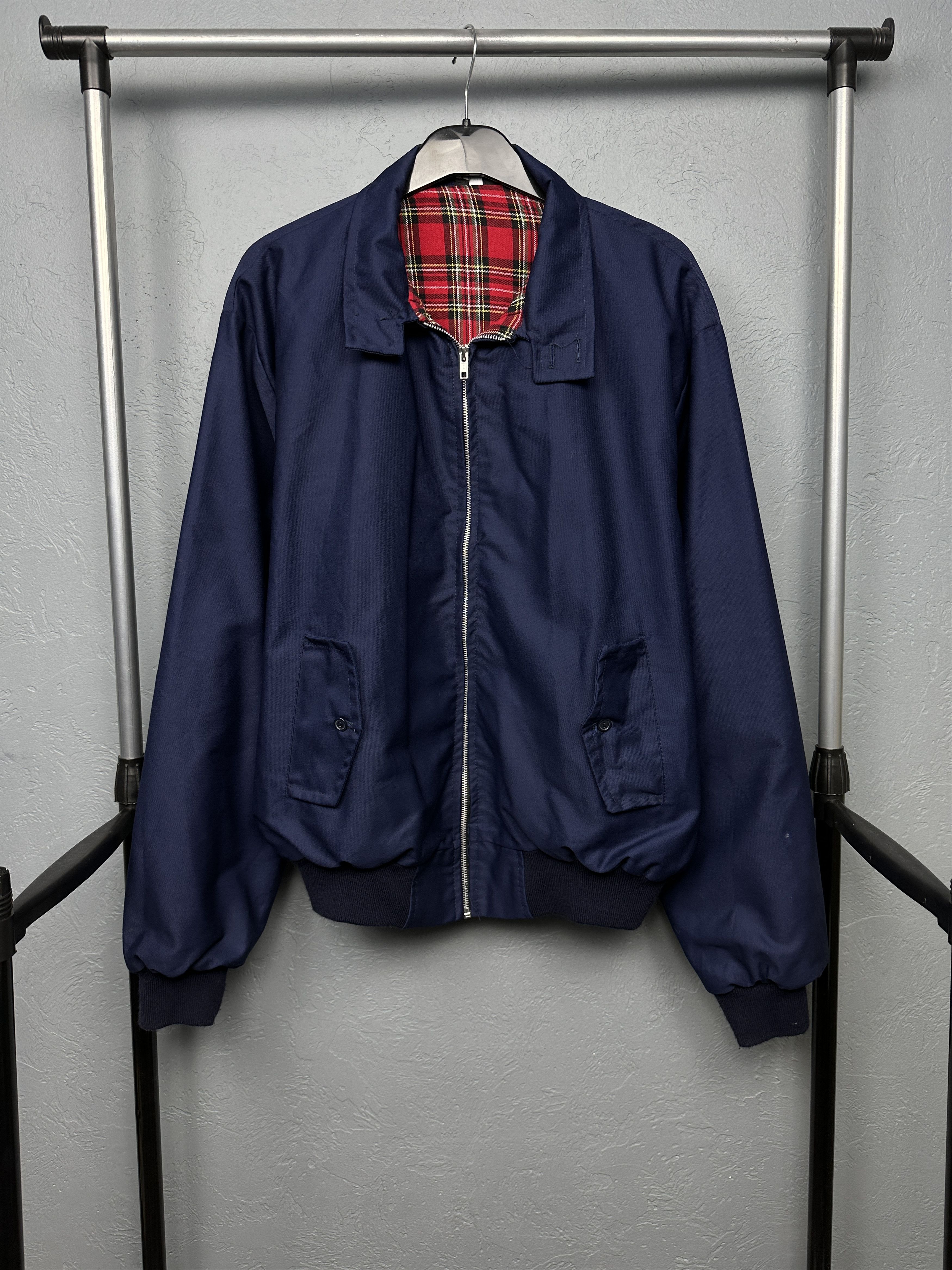 New England Outerwear × Vintage Vintage England Plaid Lined Collared Bomber Jacket Size US XXL / EU 58 / 5 - 1 Thumbnail
