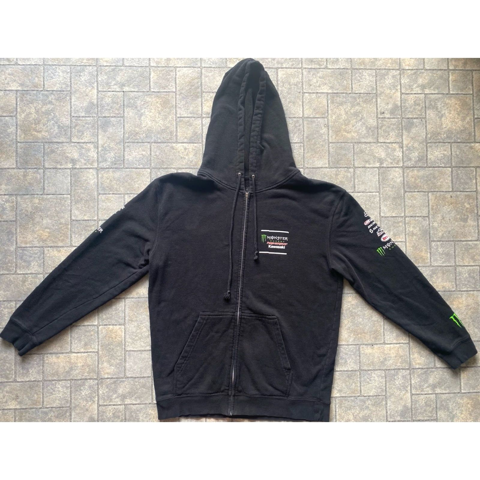 Vintage Pro Circuit Hoodie Full Zip Men’s Large Black Monster Energy Kawasaki Fox Racing Size US L / EU 52-54 / 3 - 2 Thumbnail