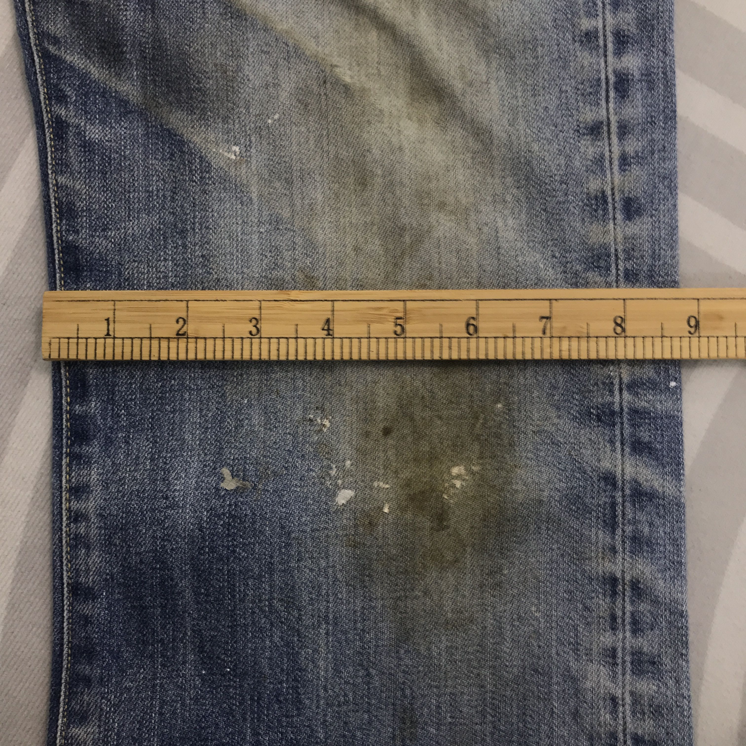 Uniqlo × Vintage Vintage Uniqlo black spray style Distressed Denim jeans Size US 32 / EU 48 - 10 Thumbnail