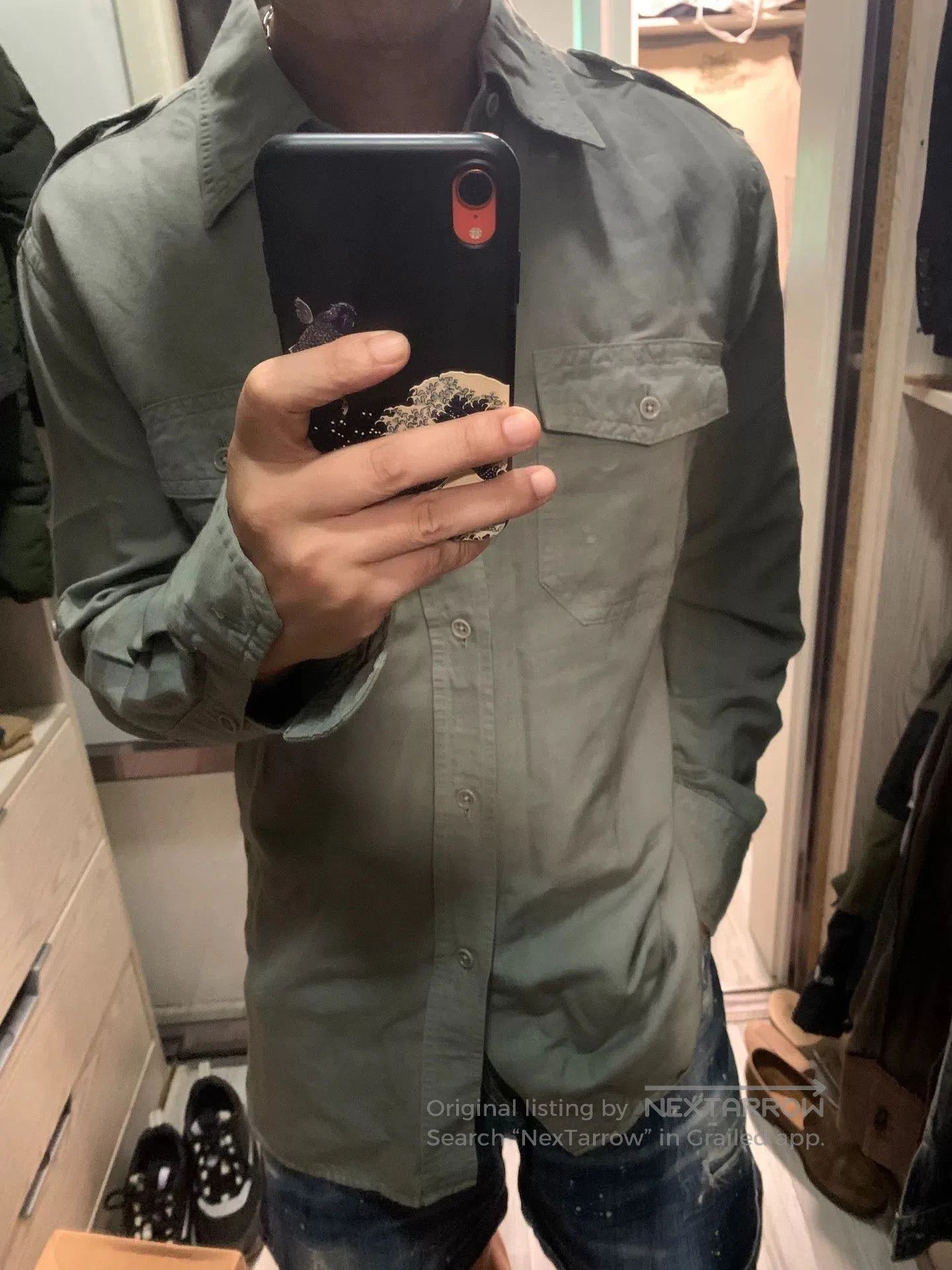 Tom Ford tom ford military style classic shirt size 39. Size US L / EU 52-54 / 3 - 6 Thumbnail