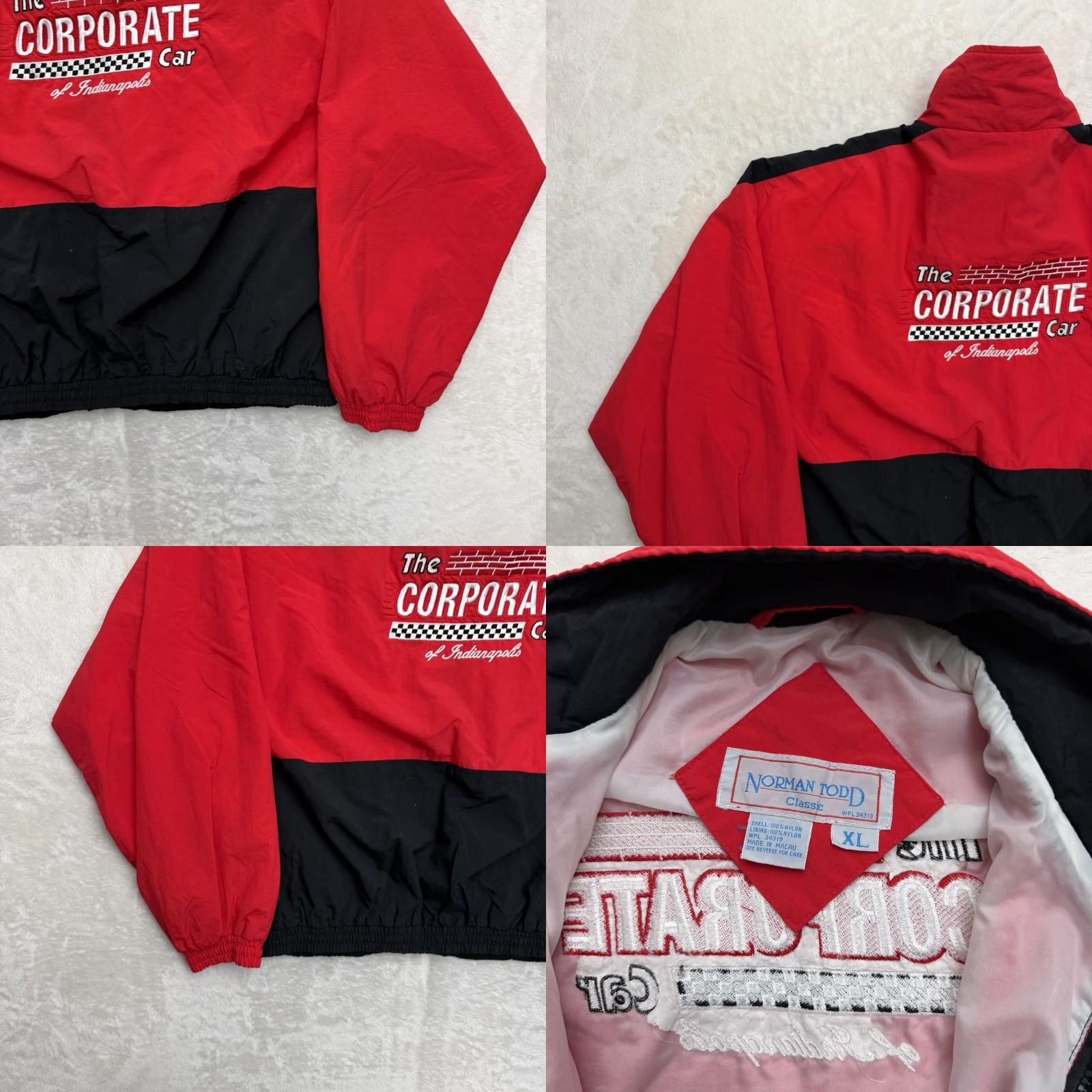 Vintage VINTAGE Norman Todd Jacket Mens XL Red Racing Windbreaker Motor Sports Cars Indy Size US XL / EU 56 / 4 - 9 Thumbnail