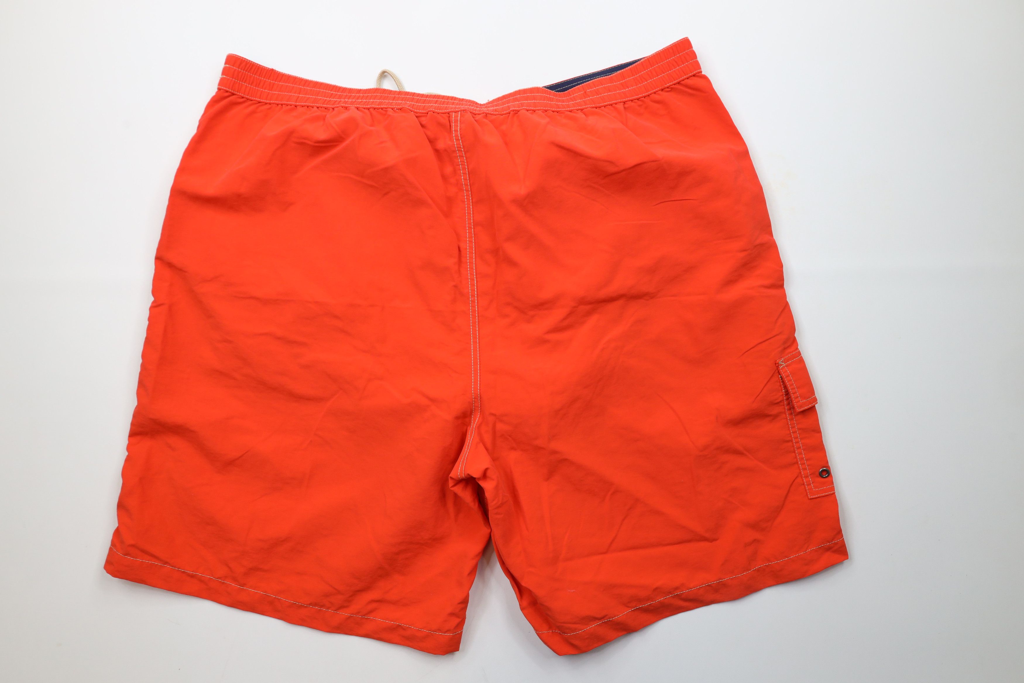 Ralph Lauren × Vintage Vintage 90s Ralph Lauren Lined Shorts Swim Trunks Orange Size US 40 / EU 56 - 10 Thumbnail