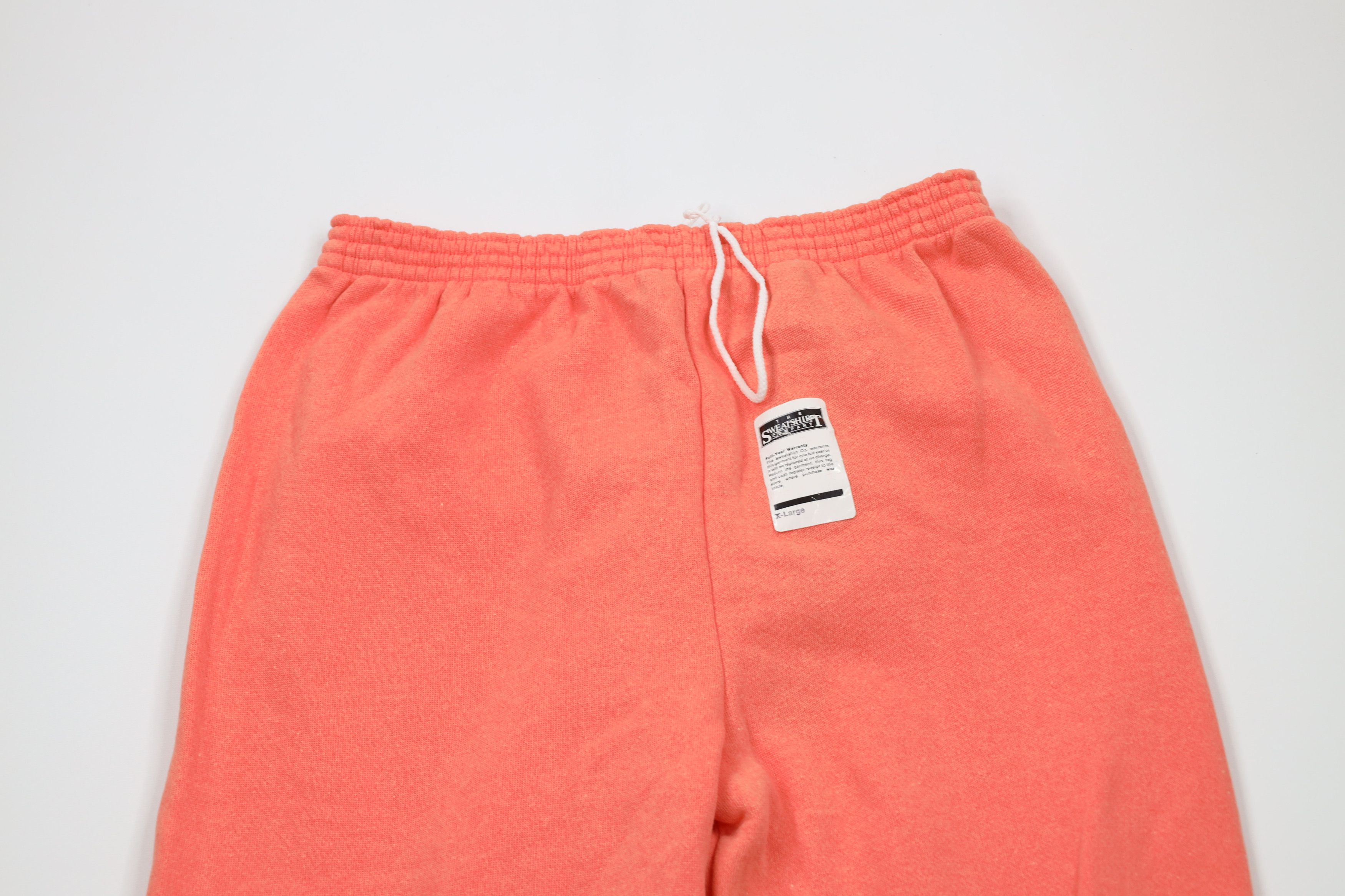 Vintage Deadstock Vintage 90s Streetwear Sweatpants Joggers Salmon Size 30" / US 8 / IT 44 - 2 Thumbnail