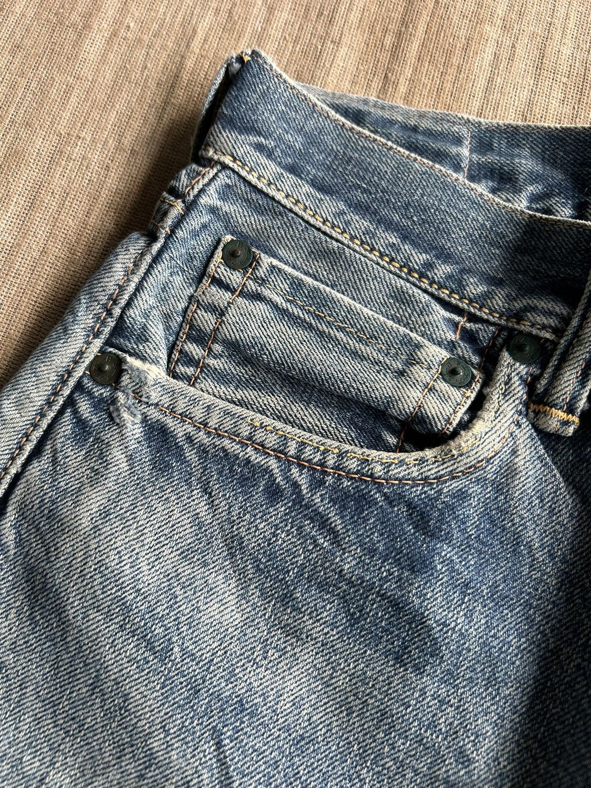 Evisu Vintage Evisu Yamane Selvedge distressed denim jeans Size US 30 / EU 46 - 15 Thumbnail