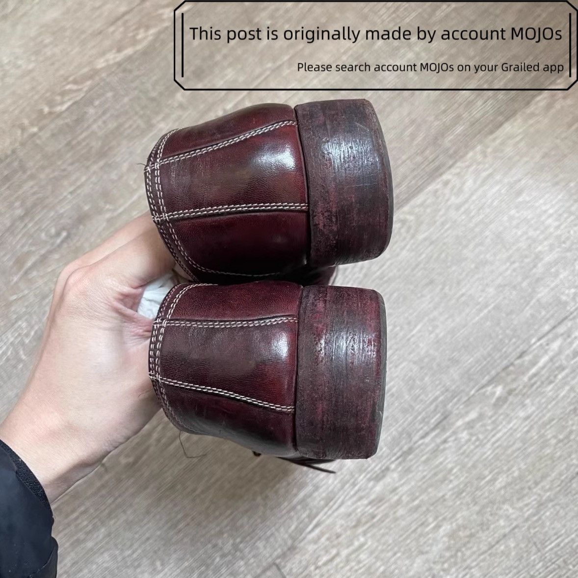 Guidi Sz 41 Guidi 992 Dark Red Derby mojos332 Size US 8 / EU 41 - 5 Thumbnail