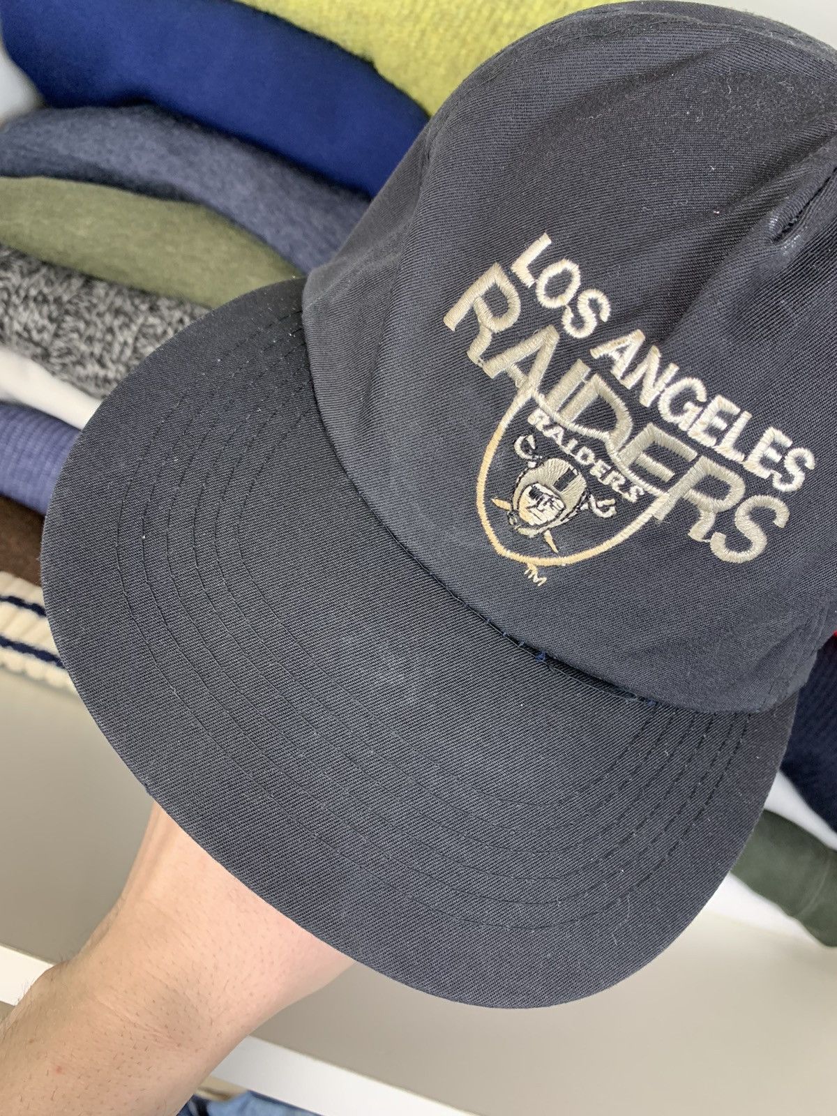 NFL Vintage 90s Raiders Los Angeles NFL Cap Hat Size ONE SIZE - 3 Thumbnail