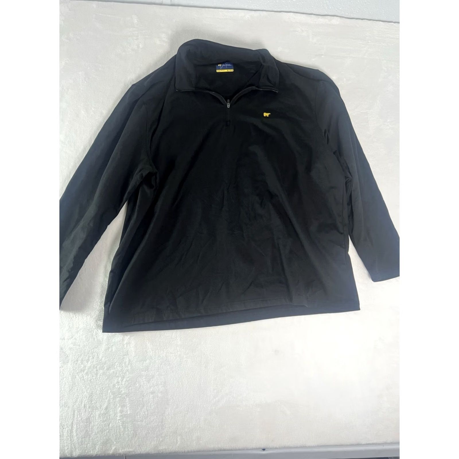 Vintage Jack Nicklaus Black 1/4 Zip UPF 50 Long Sleeve Pullover XXL Men's Golf Shirt Size US XXL / EU 58 / 5 - 2 Thumbnail