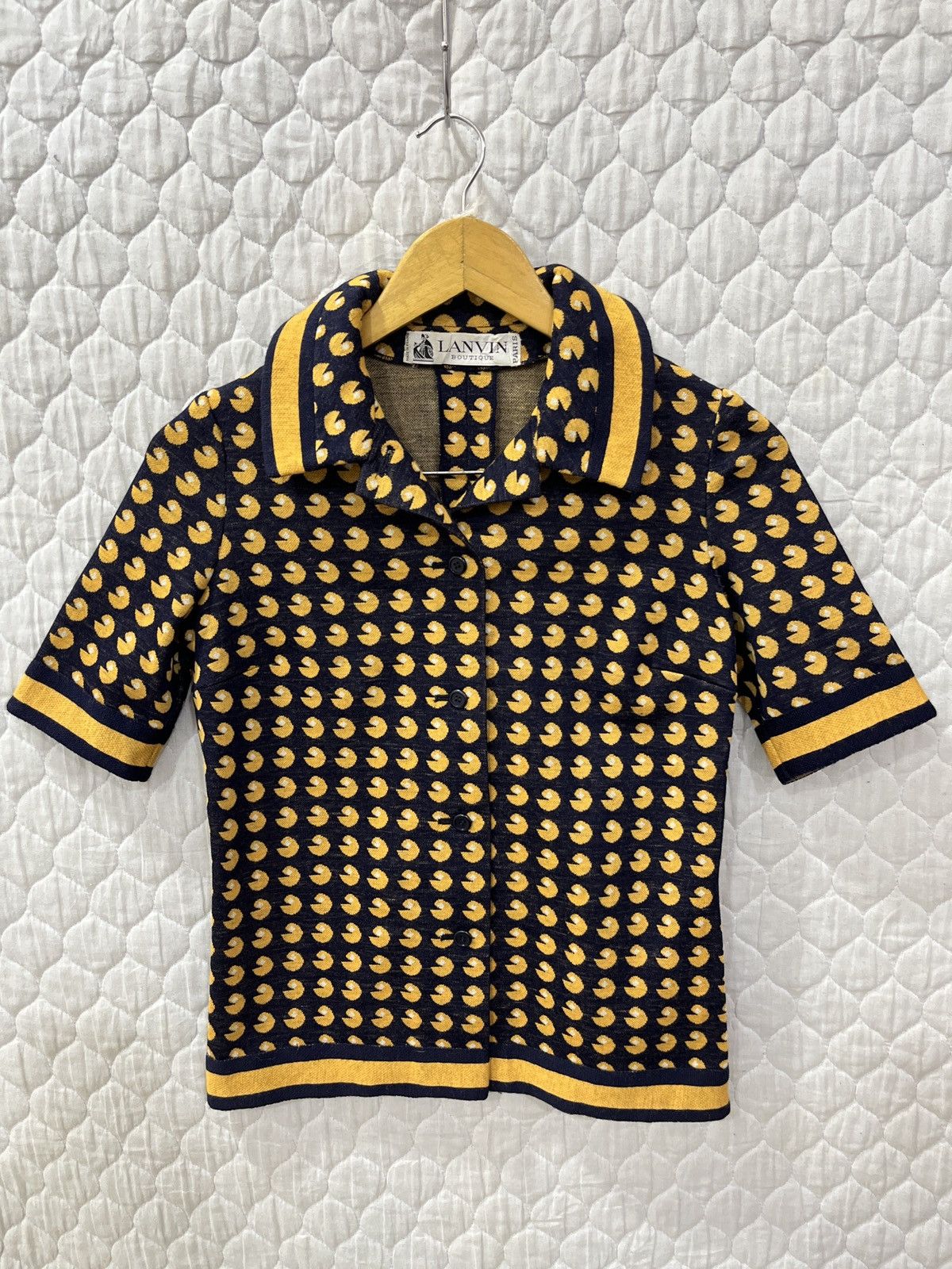Lanvin 🔥🔥RARE DESIGN VTG LANVIN PAC MAN SHIRTS Size S / US 4 / IT 40 - 1 Thumbnail