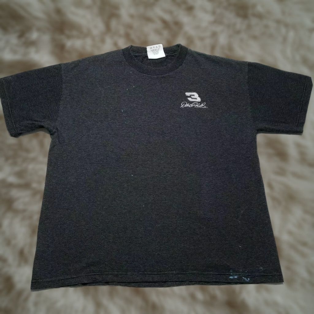 Chase Authentics Dale Earnhardt Gray Tee Shirt Adult Large Regular Cotton Chase Authentics T-Shirt Mens Striped 90s? (if no decade, skip) Size US L / EU 52-54 / 3 - 1 Thumbnail