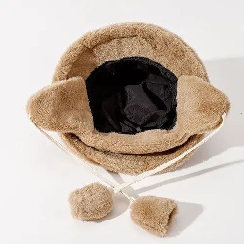 Japanese Brand Faux Fur Plush Bucket Hat Size ONE SIZE - 4 Thumbnail
