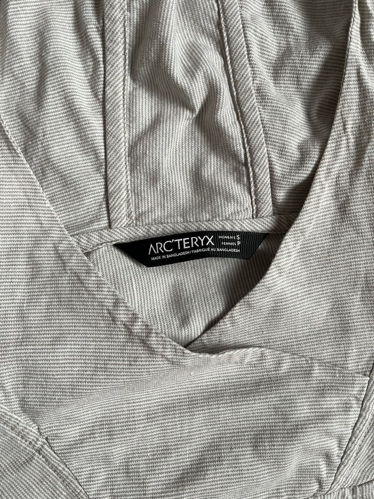 Arc'teryx Arc'teryx Gorpcore Women White Striped Linen Anorak Hoodie Size S / US 4 / IT 40 - 4 Thumbnail