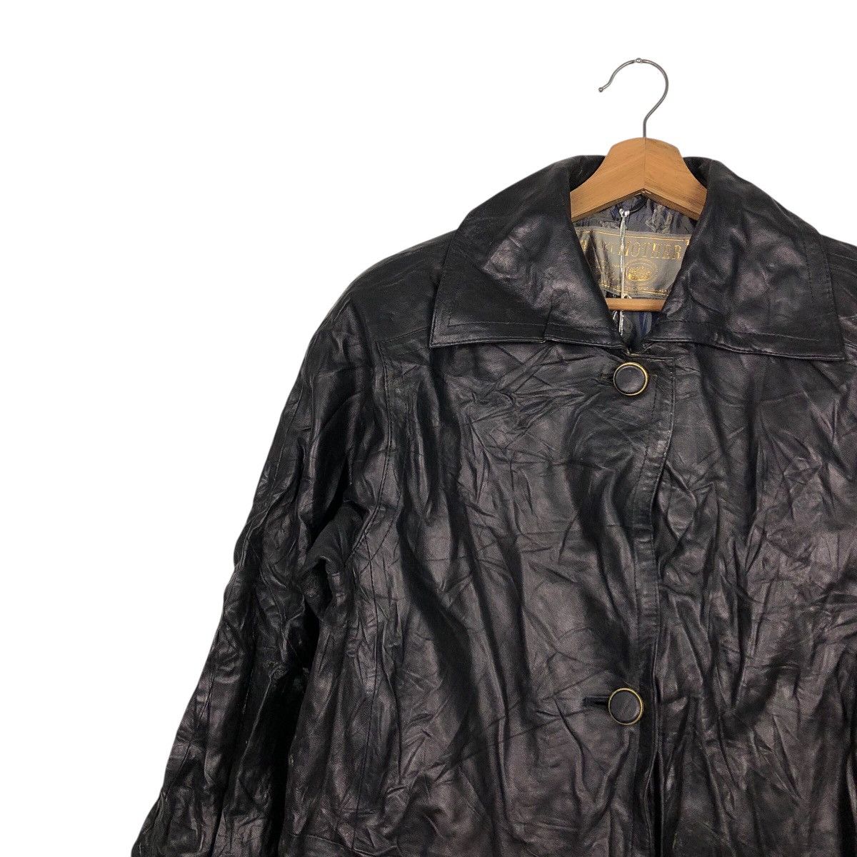 Japanese Brand 📌Vintage Leather Long Jacket Harajuku Mother Issey Miyake Size US M / EU 48-50 / 2 - 9 Thumbnail