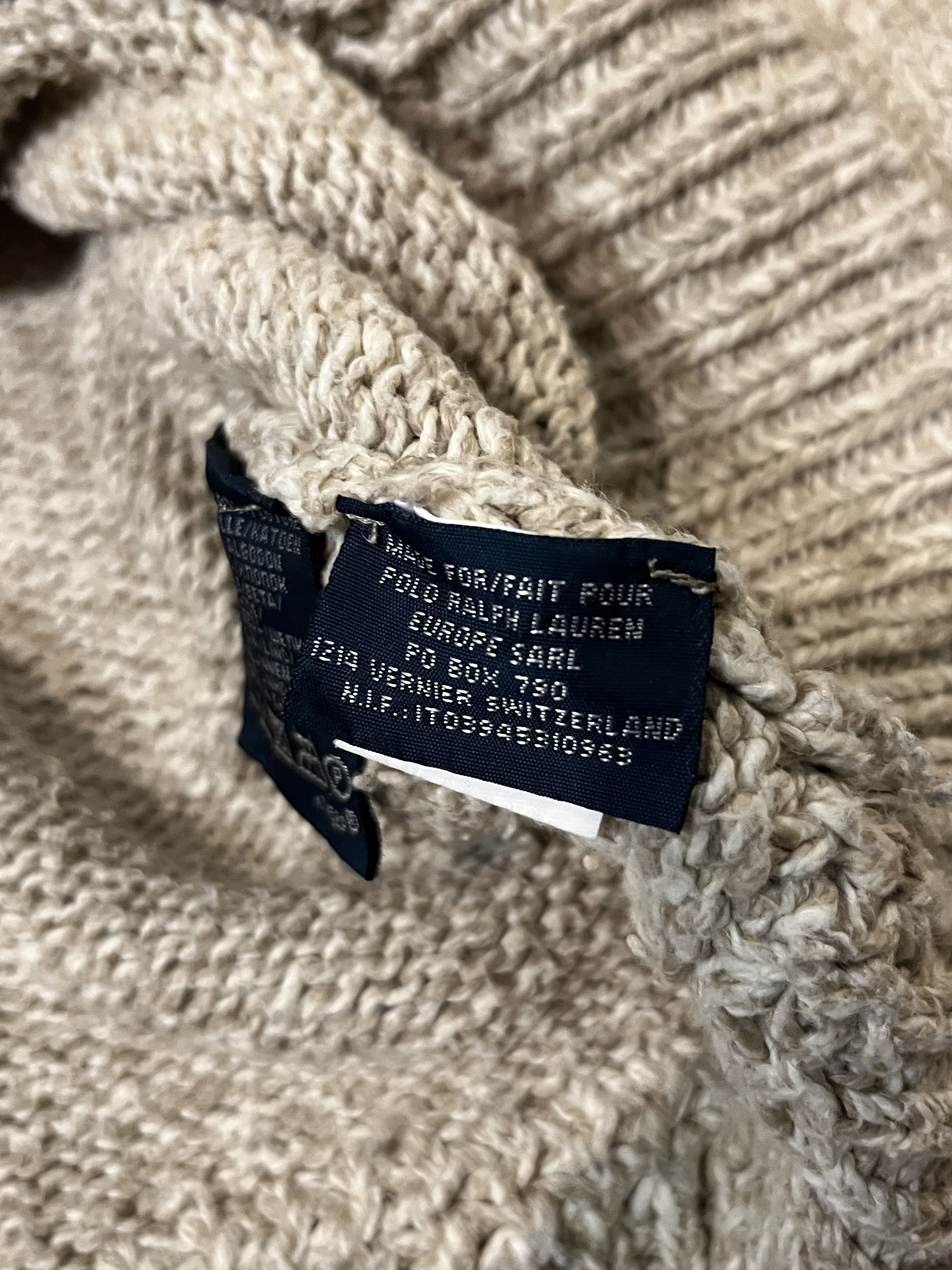 Lauren Ralph Lauren × Ralph Lauren × Vintage Vintage Polo Ralph Lauren USA Flag Turtle Neck Cashmere Silk Size US M / EU 48-50 / 2 - 6 Thumbnail