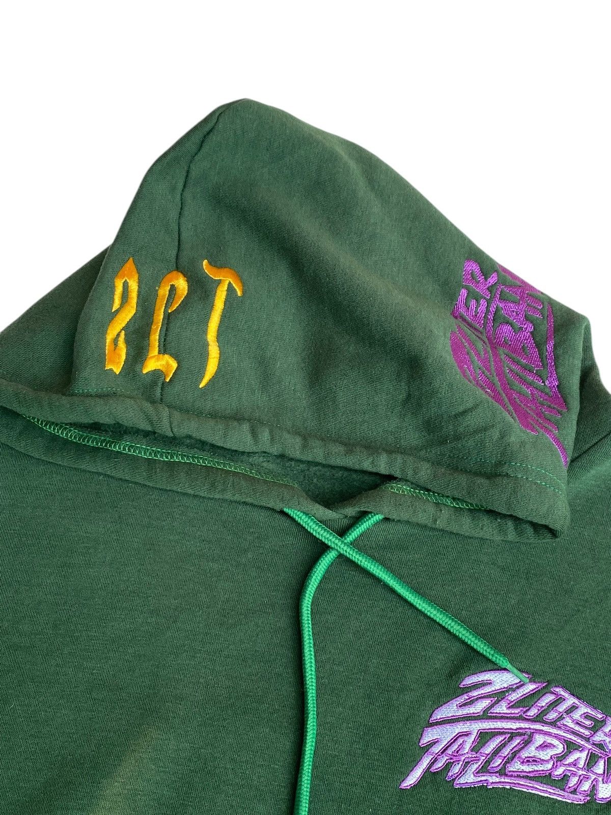 Vintage Vtg 2 Liter Taliban Hoodie Green Size US XL / EU 56 / 4 - 6 Thumbnail
