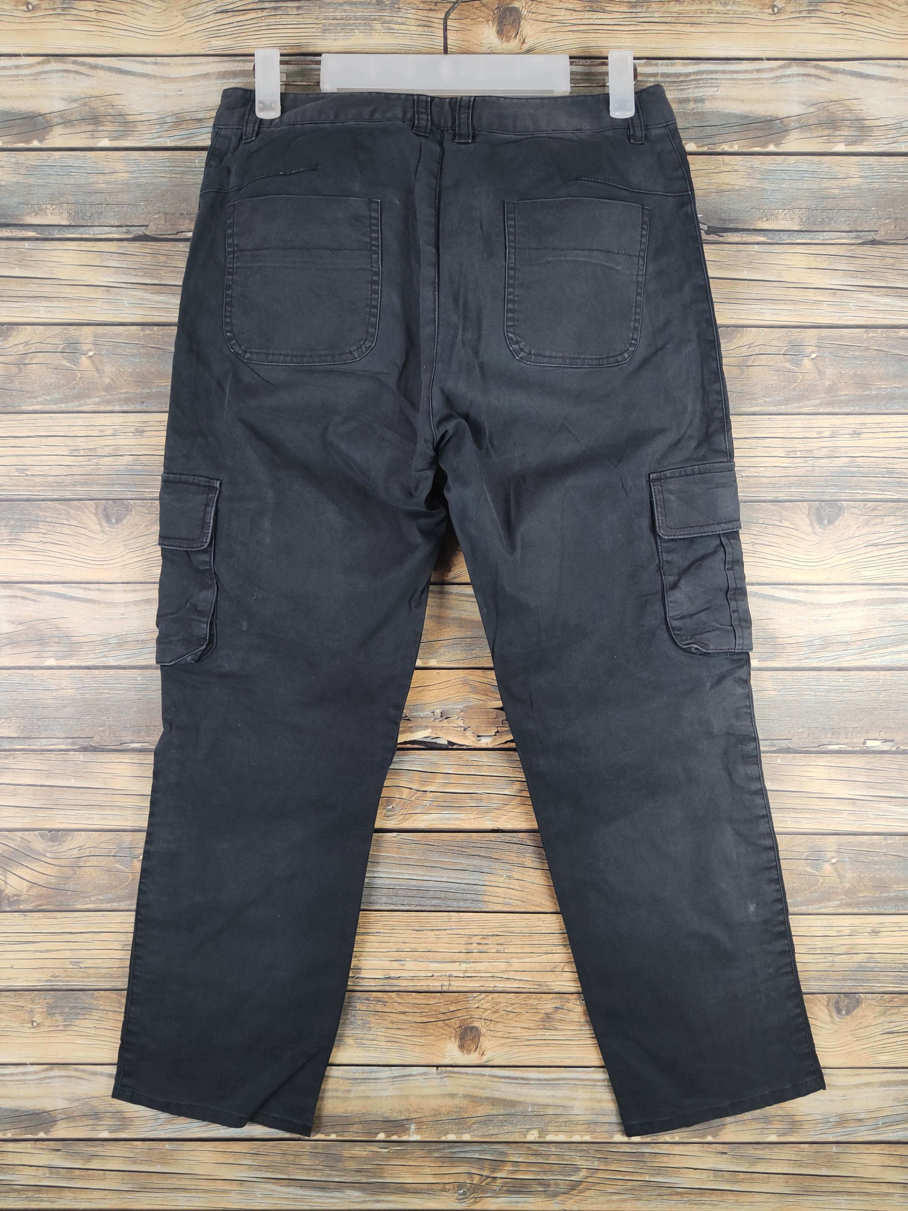 Japanese Brand DL Dreskip Black Multipocket Cargo Pants #Sp46-258T Size US 29 - 7 Thumbnail
