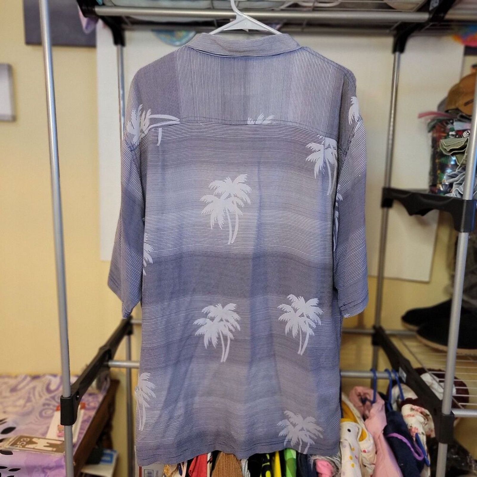 Other Thums Up For Him Hawaiian Shirt SS w/ Palms - Size XL Size US XL / EU 56 / 4 - 2 Thumbnail