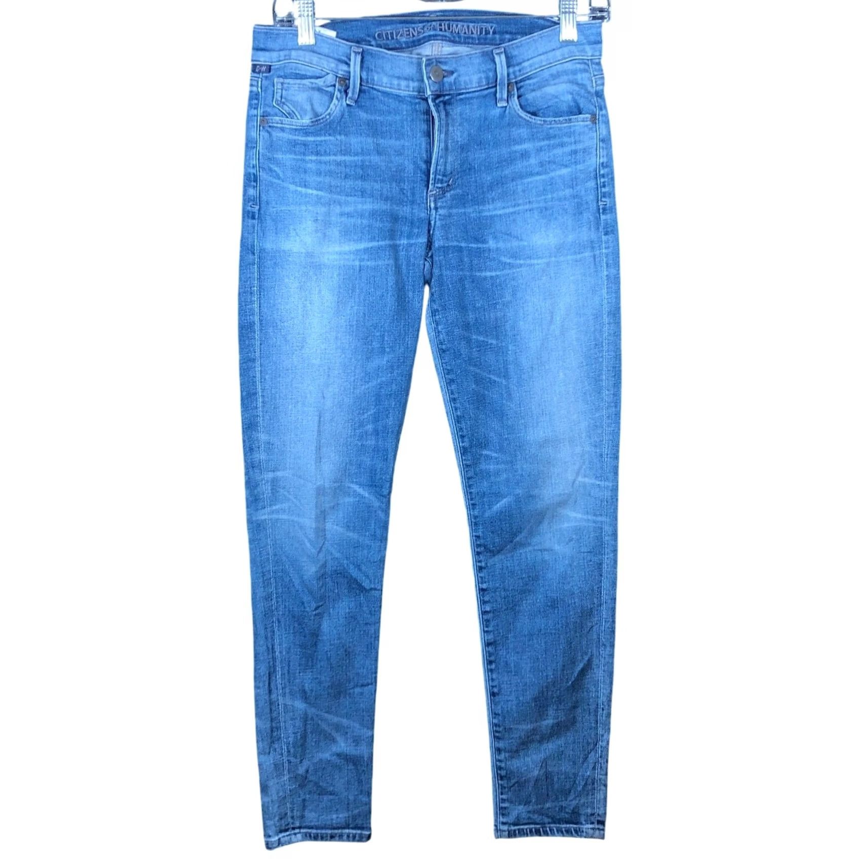 Citizens Of Humanity Citizens Of Humanity Jeans Blue Denim Mid Rise Skinny Leg Stretch 29 Womens Jeans Skinny Size 29" - 2 Thumbnail