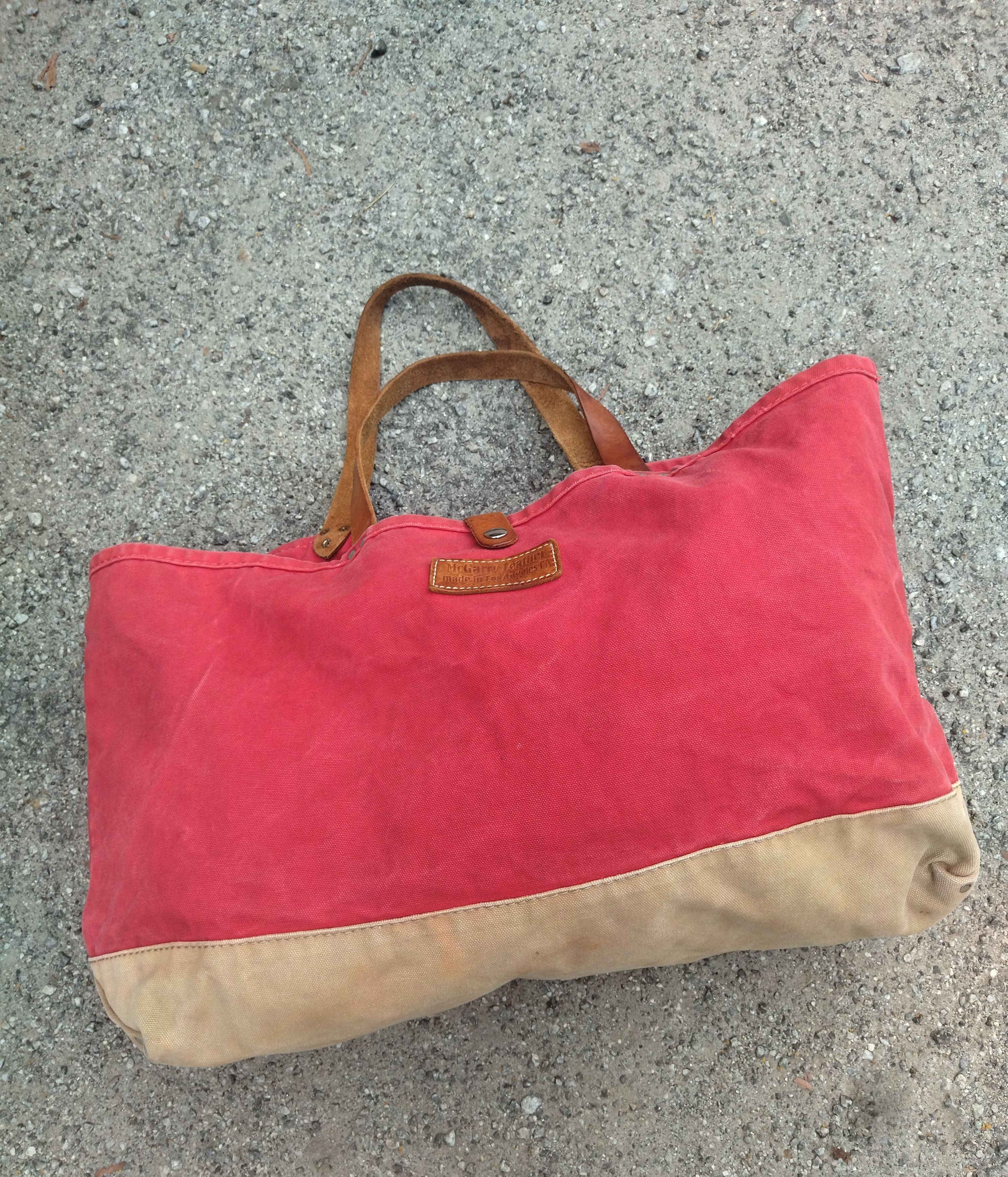 Vintage Vintage Tote Bag Big Size Mc Garry Made in USA Los Angeles Size ONE SIZE - 6 Thumbnail