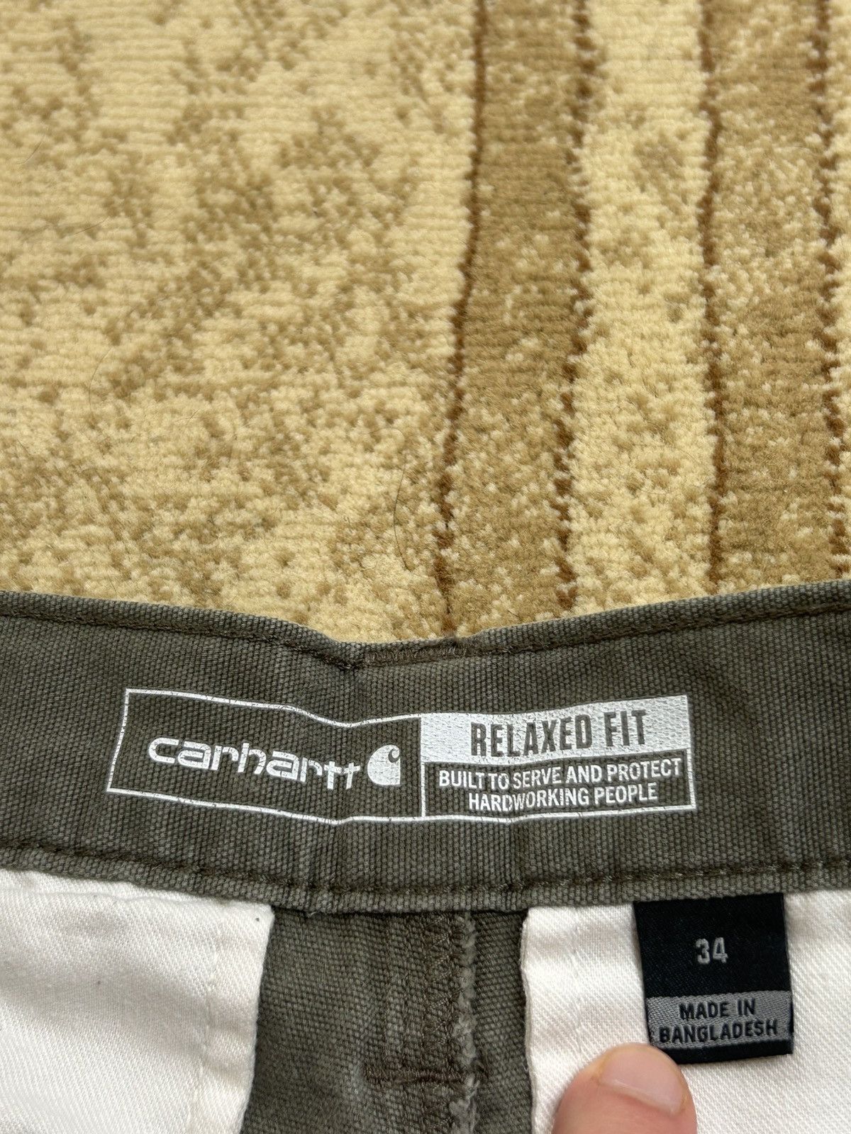 Carhartt Carhartt Olive Cargo Shorts Size US 34 / EU 50 - 8 Thumbnail