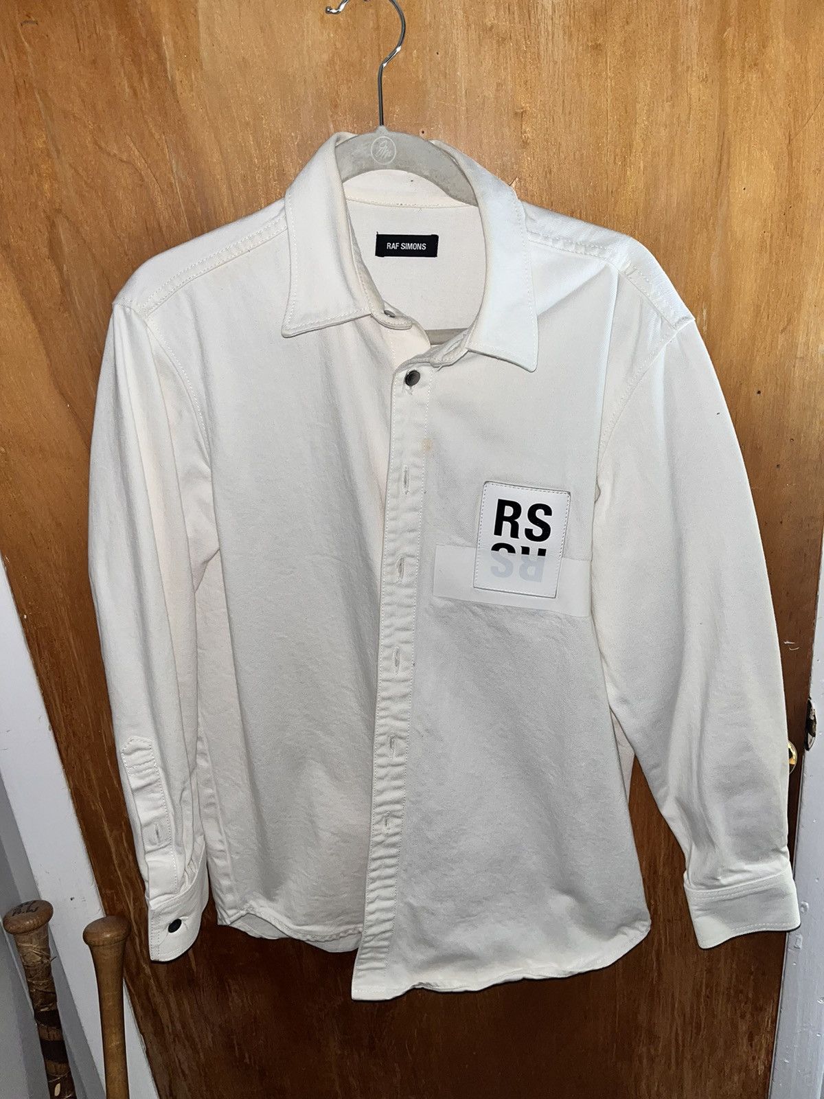 Raf Simons Raf Simons Logo Patch Denim Shirt | Grailed